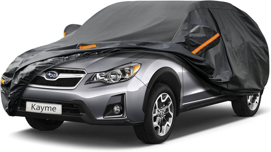 Kayme 7 Layers SUV Car Cover Custom Fit for Subaru Crosstrek (2017-2025) Waterproof All Weather for Automobiles, Outdoor Full Cover Rain Sun UV Protection.