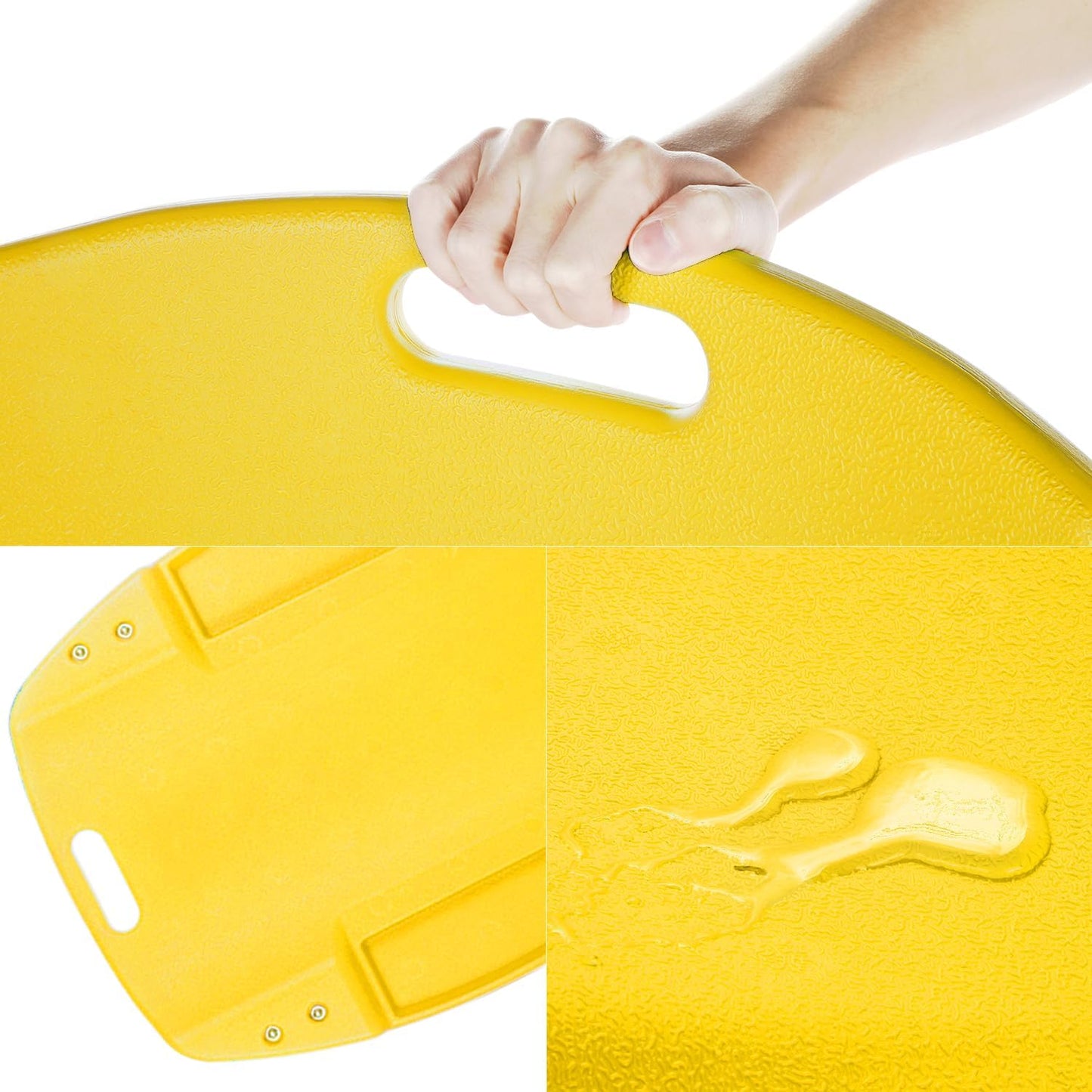 DNA MOTORING 48 Inches Heavy-Duty Low-Profile Roller Automotive Creeper with Padded Headrest, Yellow, TOOLS-00239-YL