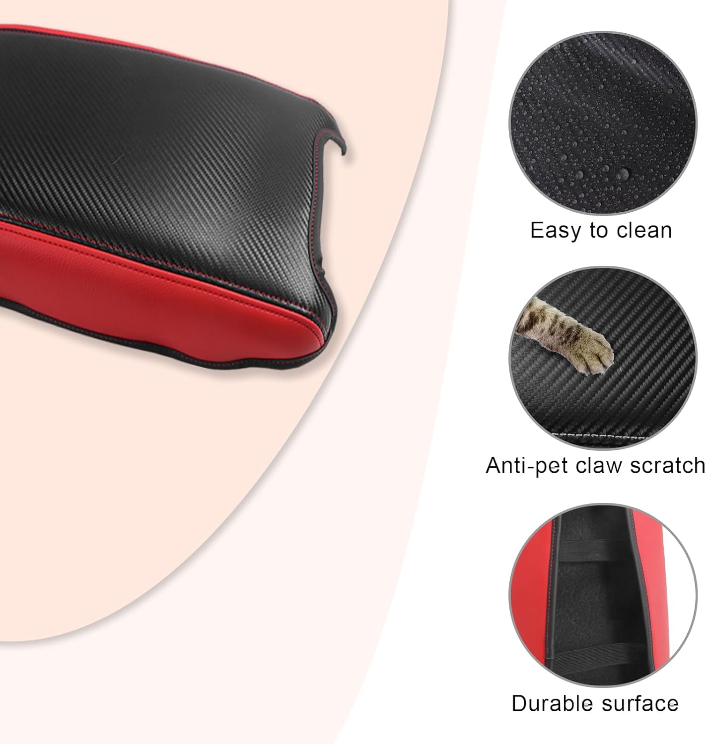 CDEFG for Nissan Pathfinder 2022-2025 Center Console Cover Armrest Box Cover for Pathfinder (S, SV, SL, Rock Creek, Platinum) 2022 2023 2024 2025 Accessories Console Arm Rest Protector