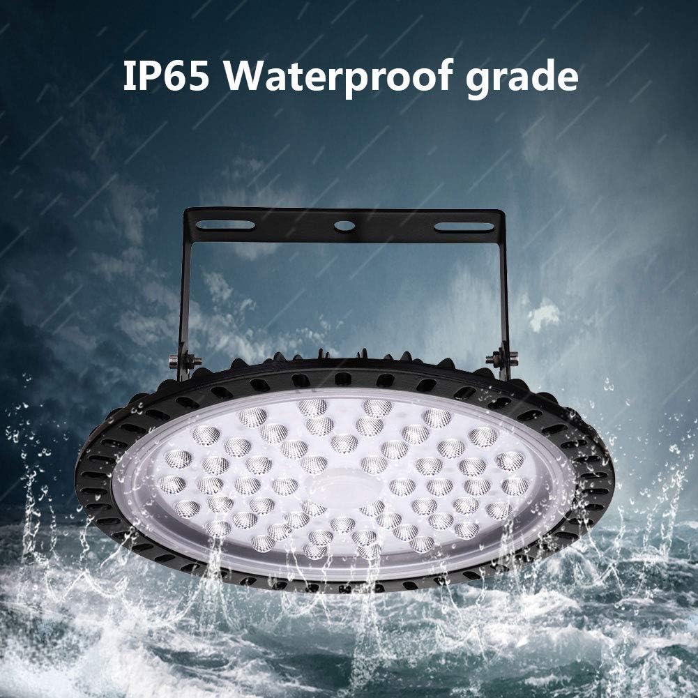 Viugreum 5 PACK 200W UFO LED High Bay Light, 20000LM 6500K Daylight White LED Warehouse Lighting, IP65 Waterproof Commercial Bay Lighting for Garage Barn Workshop Wet Location