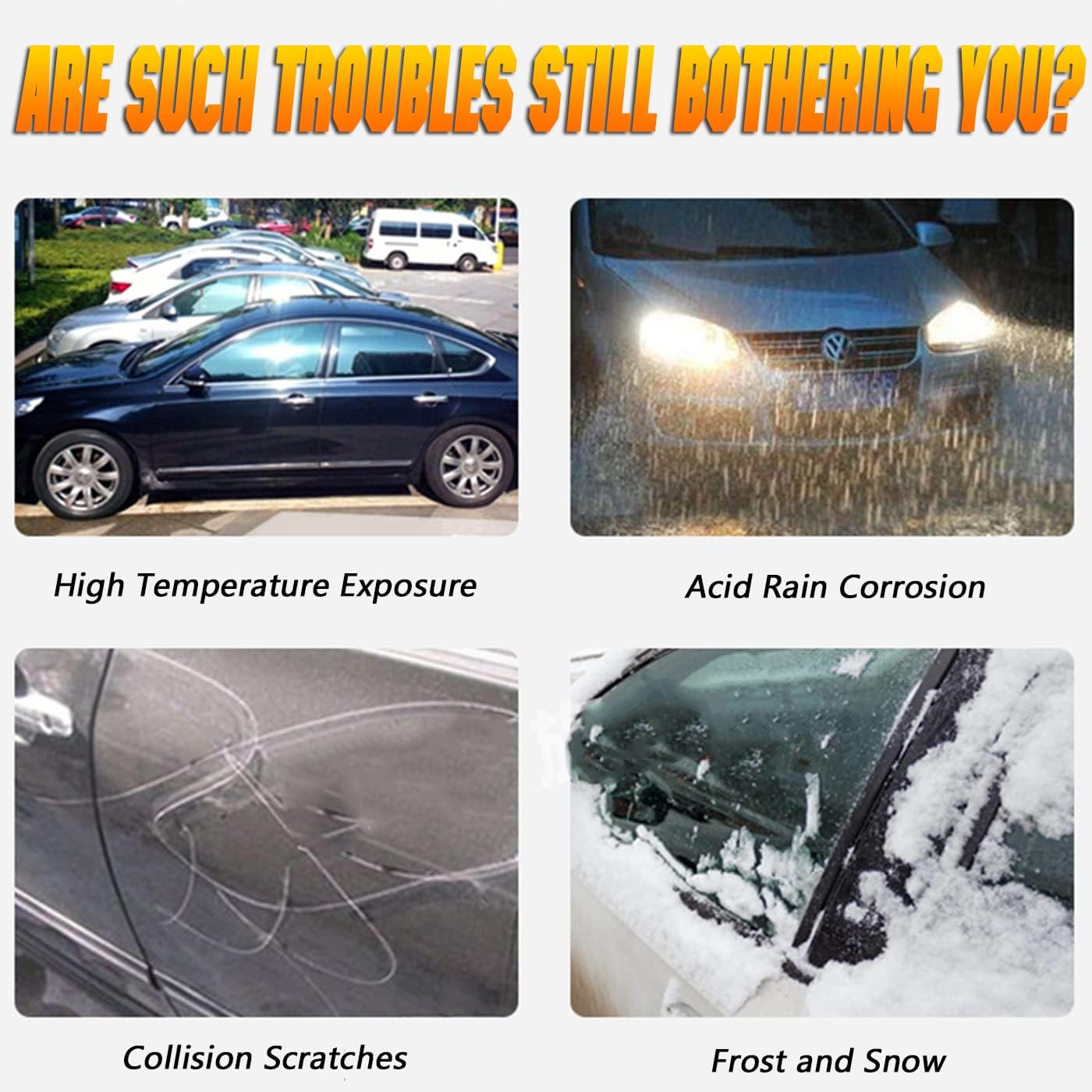 Breathable New Material, Waterproof Car Cover, Locks and Zipper Doors, Sunscreen Waterproof UV Prevention Snowproof Wind and Windproof,Suitable for Indoor Outdoor,for SUV (214"-236") C15