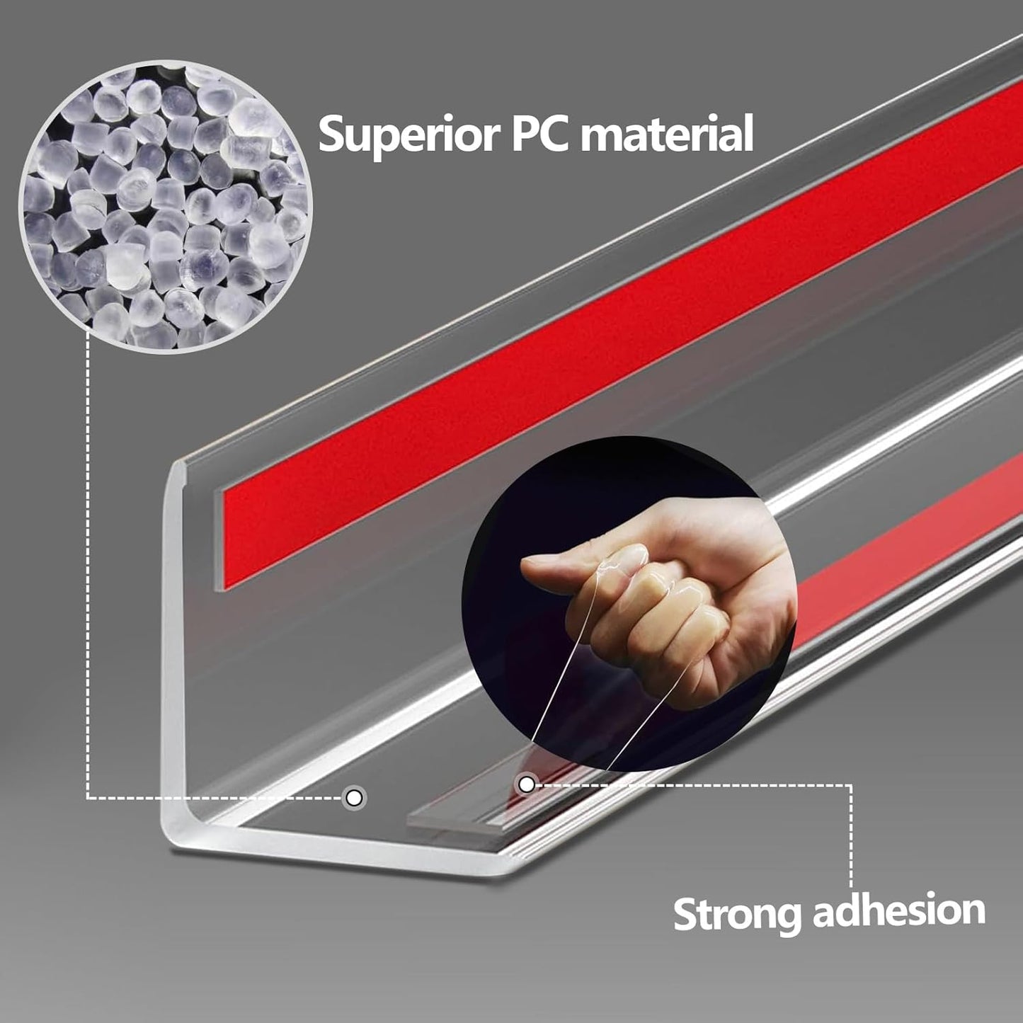 Wall Corner Protector - 4PCS, 39.4"x1.18" - Self Adhesive Clear Corner Protectors for Walls, Cabinet Doors, Edge Protector Trim; Easy to Install Corner Guards for Walls (100cm x 3cm)