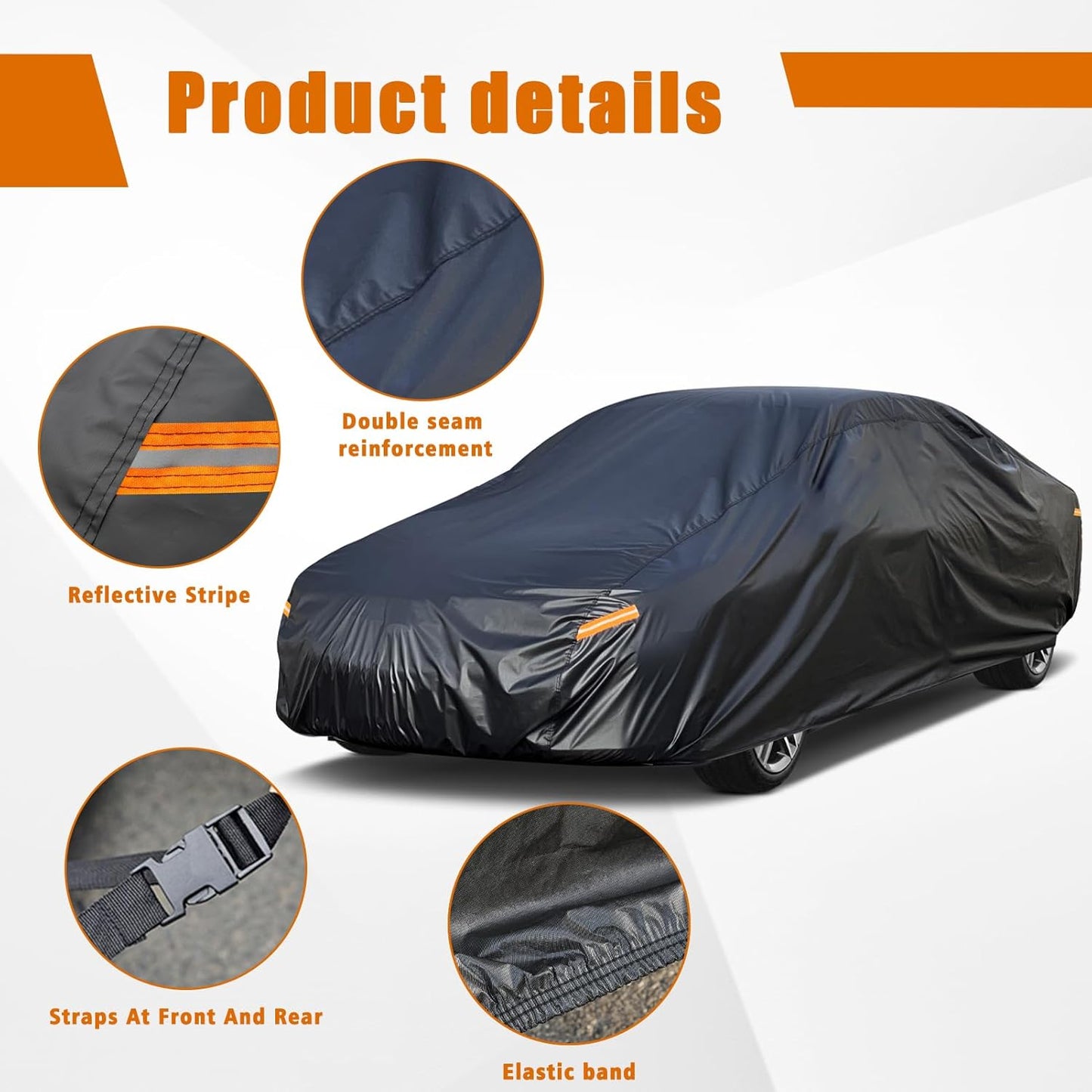 Kayme 7 Layers Car Cover Custom Fit for BMW Z4 E85 E86 E89 G29 Coupe/Roadster/Convertible (2002-2025) Waterproof All Weather for Automobiles, Outdoor Full Cover Rain Sun UV Protection