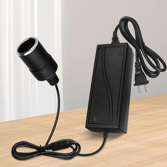 inShareplus 12V 5A 60W AC to DC Converter, 12 Volt Cigarette Lighter Adapter, AC 100-240V to DC 12V Car Lighter Adapter to Wall Outlet Adapter, 12V Power Supply for Car Devices (MP3, Fan, Dash Cam)