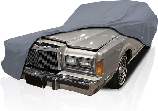 5 Layer Car Cover for Cadillac Eldorado 1987 1988 1989 1990 Coupe 2-Door Semi Custom Fit Full Coverage Heavy Duty All Weather Protection Breathable Dust Wind Shield