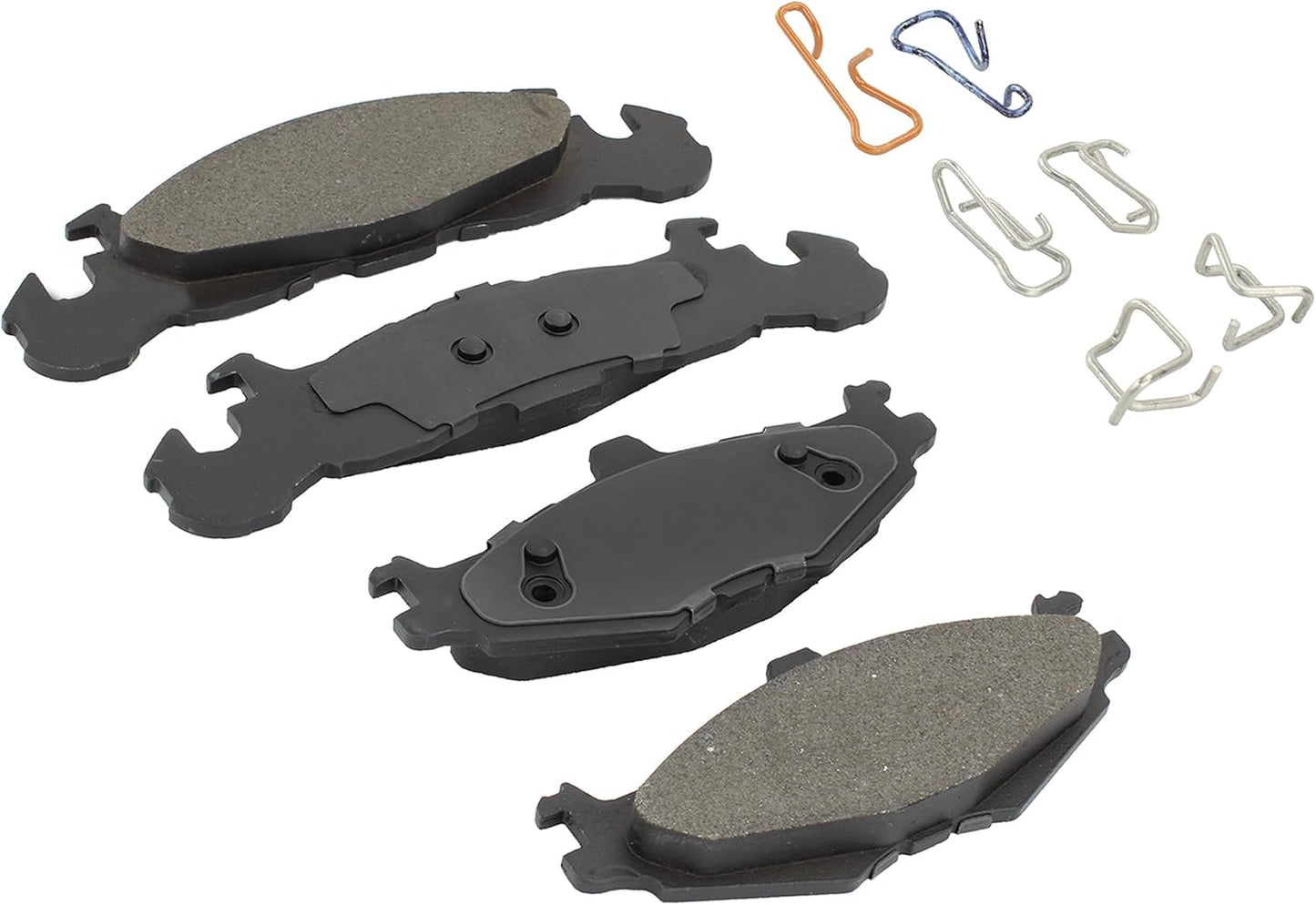 Premium Semi-Metallic Front Brake Pads (1001-0219M) Compatible with 1984-1990 Chrysler/Dodge/Plymouth (600/Acclaim/Aries/Caravelle/Daytona/Executive Limousine/Lancer/Laser/LeBaron)