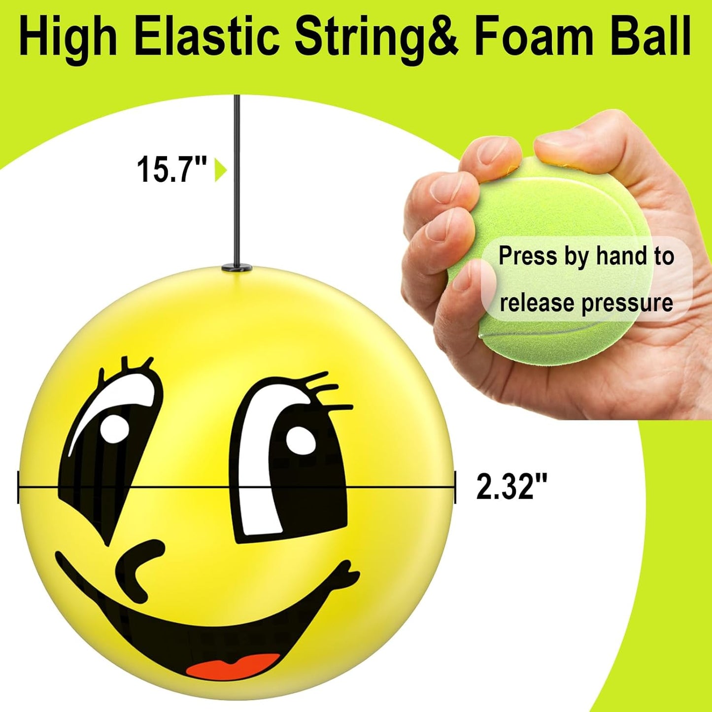 Garage Parking Aid Ball, Parking Guide System for Car Accessories, Stop Indicator, Parking Assist Ball, Aid-Parking Kit, Garage Car Stopper, Pack of 2