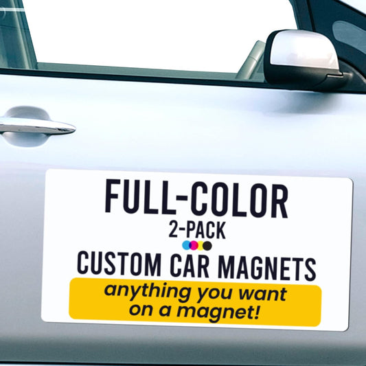 Magnet Me Up Customizable and Personalized Automotive Magnet Decals (12”x24” Rectangle)