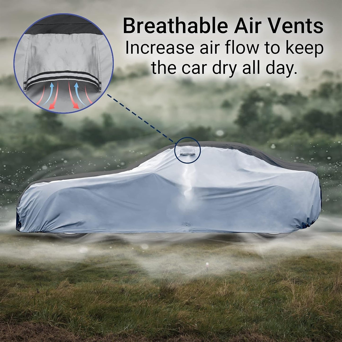 iCarCover Custom Car Cover Compatible with Charger 2006-2024, Waterproof All-Weather Rain Snow UV Sun Protector Full Exterior Indoor Outdoor Car Covers, Tribe (Gray/Black)