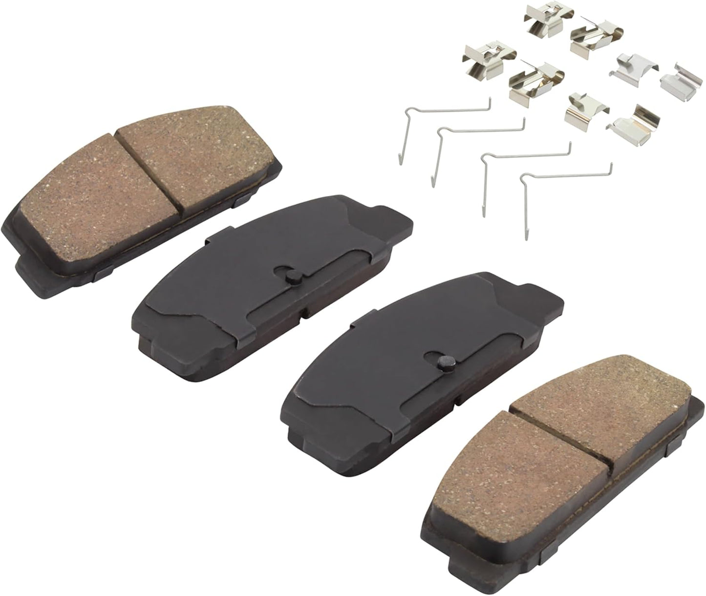 Premium Ceramic Rear Brake Pads (1001-0332C) Replacement for Mazda 6 2005-2003, Protege 2003, RX-7 1991-1984, RX-7 1995-1993