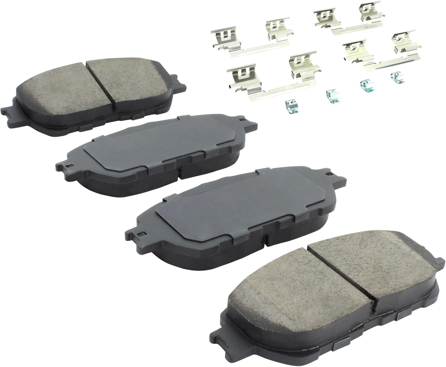Premium Ceramic Front Brake Pads (1001-0906AC) Compatible with Toyota Avalon 2005-2007, Toyota Camry 2005-2006, Toyota Sienna 2004-2010, Toyota Solara 2004-2008