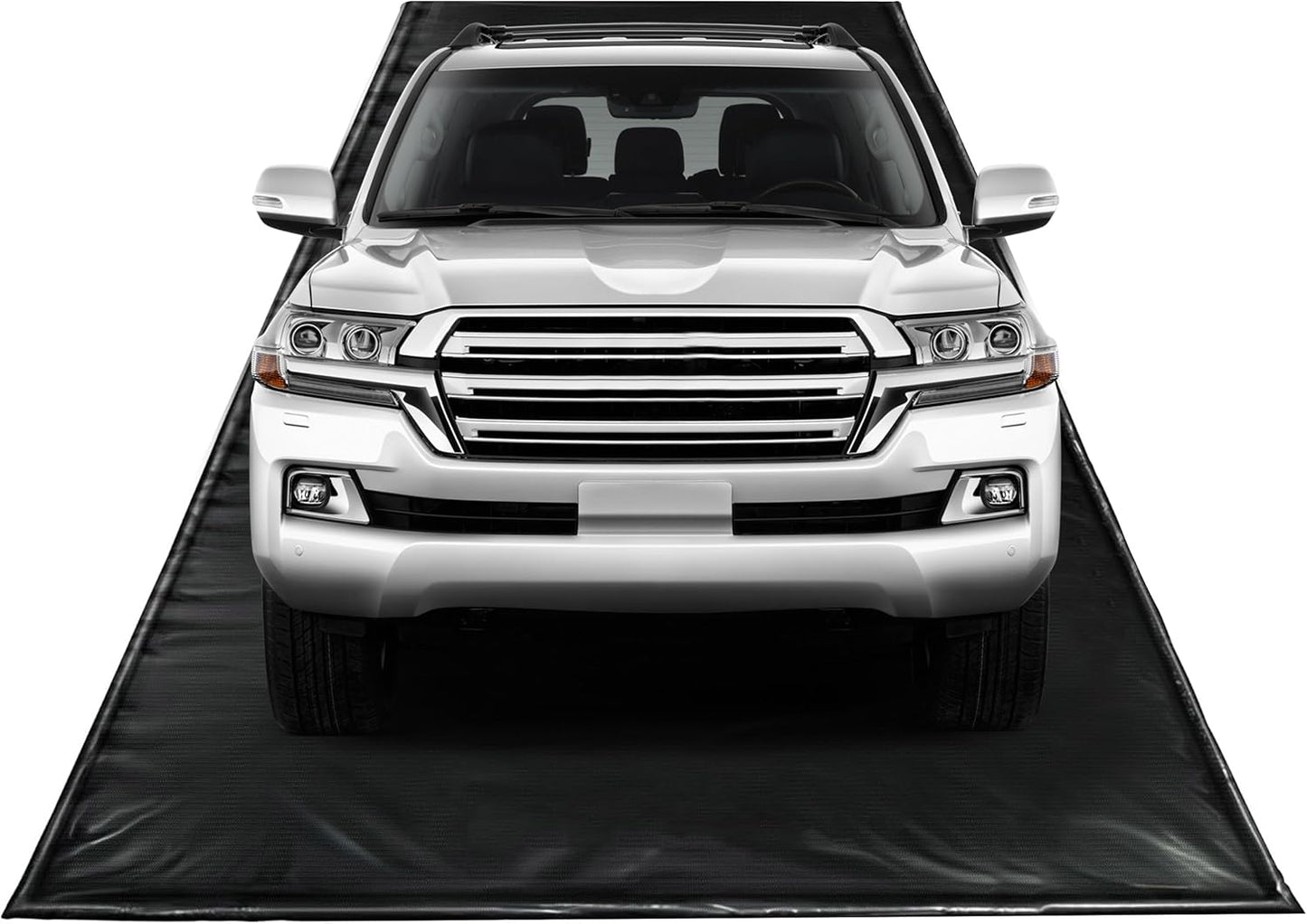 Garage Floor mat for SUV/Truck Containment Garage Car Mat for Snow Mud Rain(8ft 6in x 20ft) Black