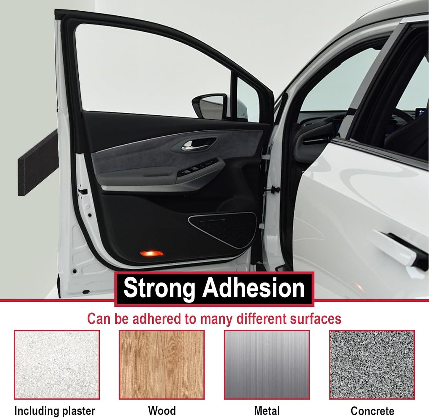Garage Wall Protector for Car Doors, Garage Wall Bumper, Waterproof Garage Anti-Collision Strip, 15.74" x 5.9" x 0.7" Self Adhesive EVA Foam for Collision Protection (2 Pack)
