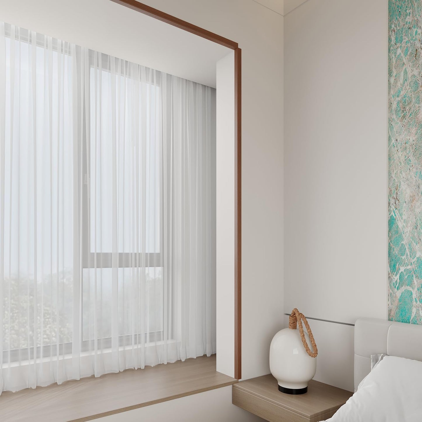 Wall Corner Protector 3PCS 45" Corner Molding Trim Walnut Wood Grain Corner Trim Decorative Strips for Door and Window Frames Mirror Edges Ceramic Tiles, and Wooden Wall Edges.