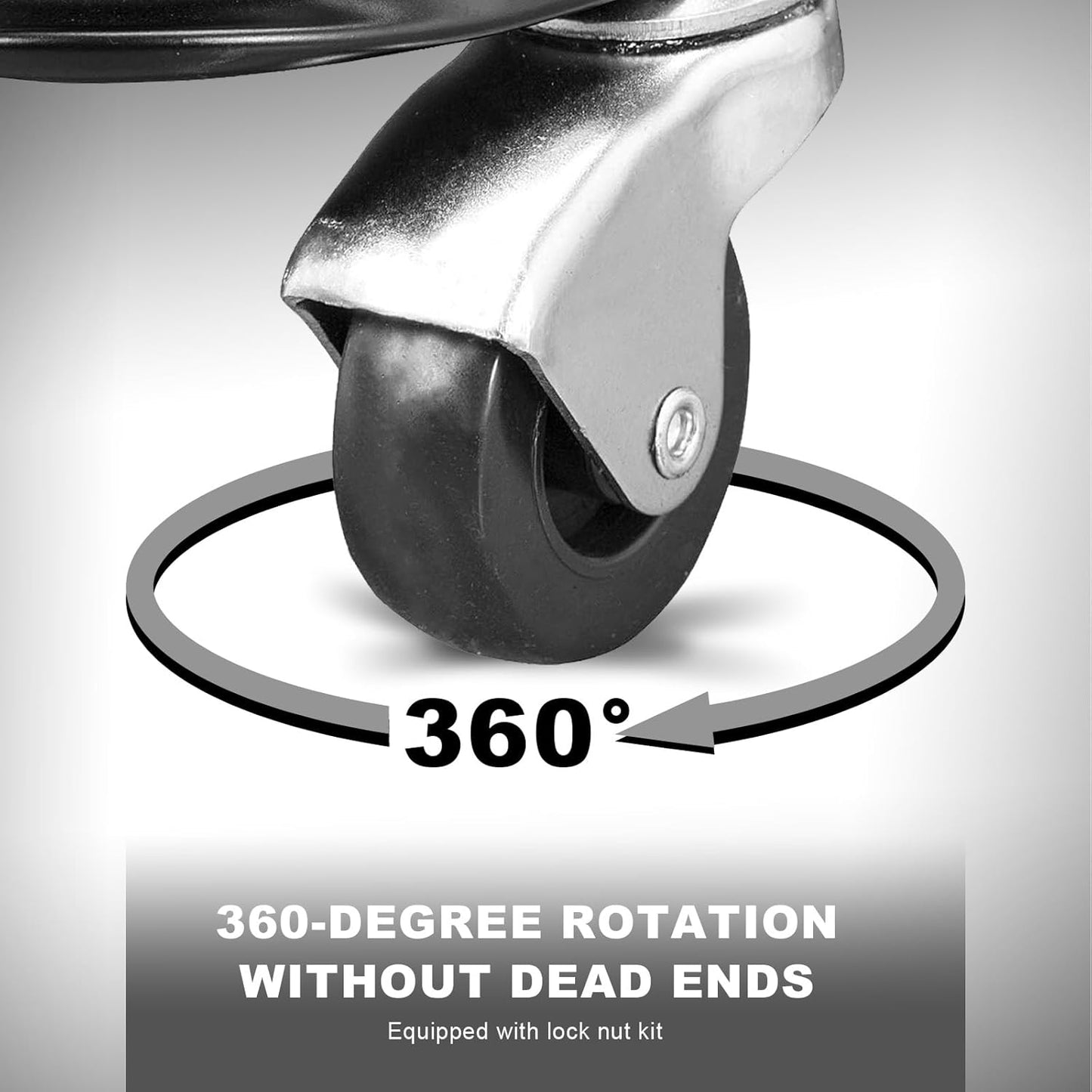 Torin Rolling Creeper Seat,Black, Large,Padded Mechanic Stool with Tool Tray Storage, Garage/Shop Seat