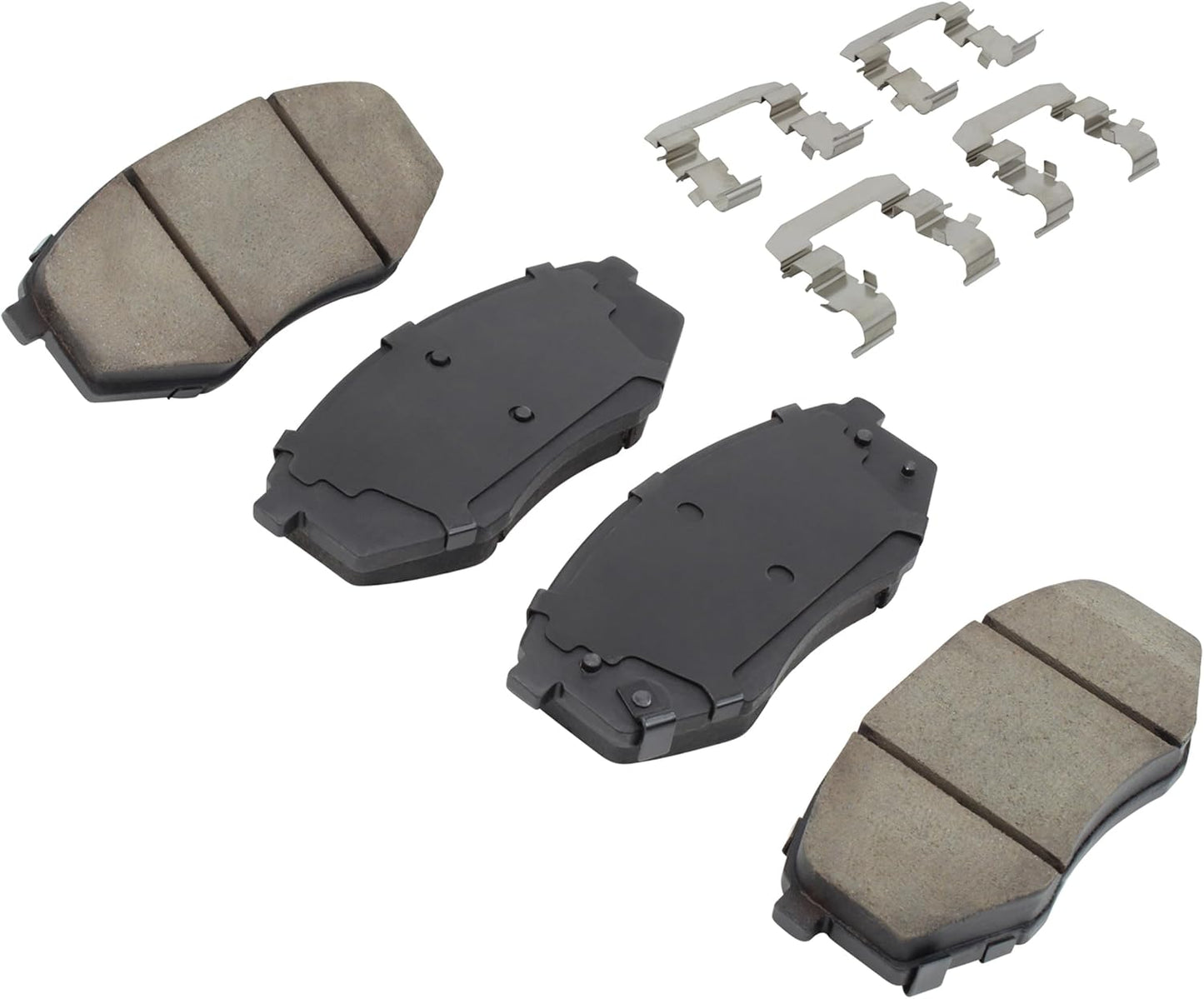 Premium Ceramic Front Brake Pads (1001-1447C) Compatible with Hyundai Tucson 2010-2012, Kia Sportage 2011-2011