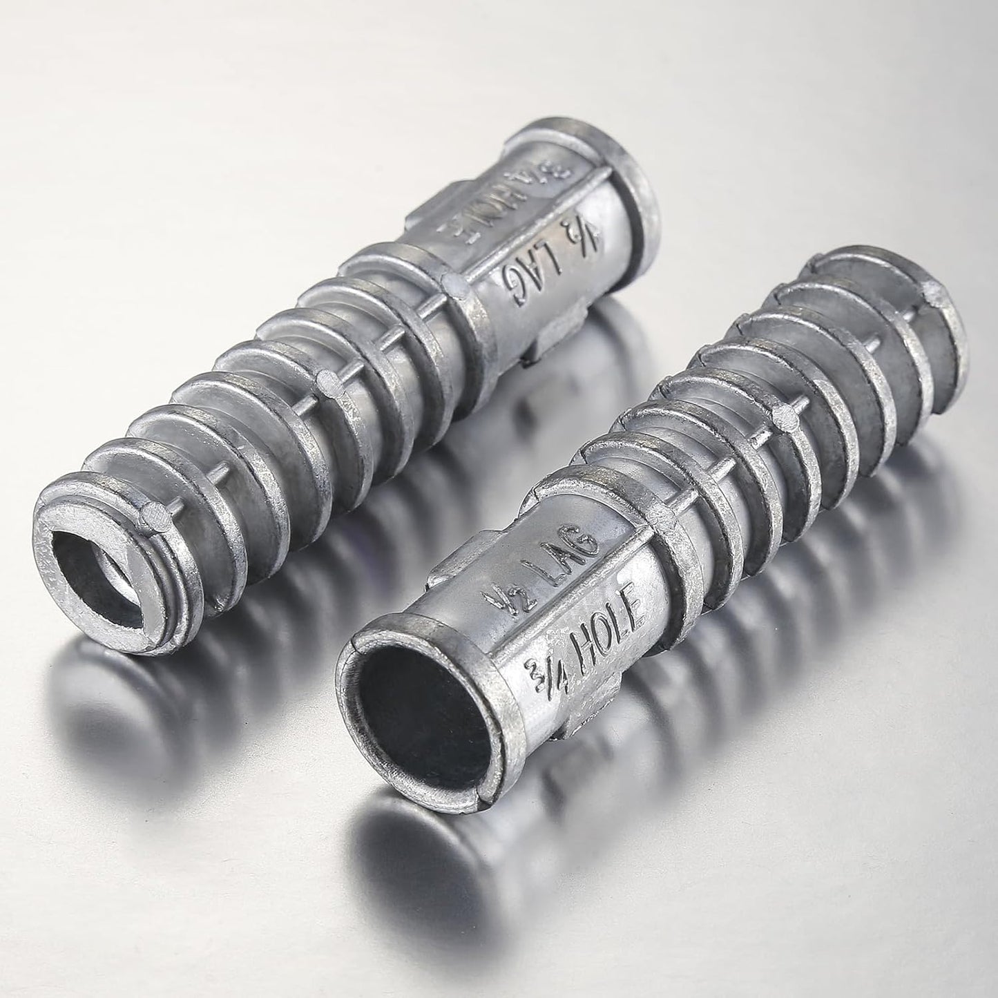 Wensilon(50pcs) 3/8 * 1-3/4 Lag Shield Anchor Long Zinc Alloy Bolts Concrete Anchors, Zinc Alloy Masonry Anchors Hole