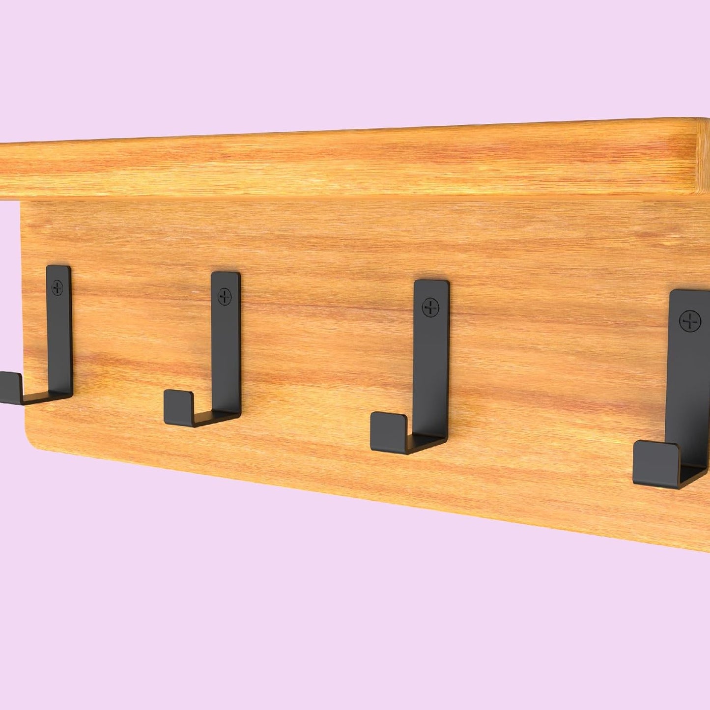 Hooks for Hanging Stainless Steel Heavy Duty Coat Hook Wall Hooks Robe Hanger Hooks Hanging Hat Key Holder for Towel and Bags Indoor Outdoor, (Black-Square, 2.5x1.3inch,8pcs)