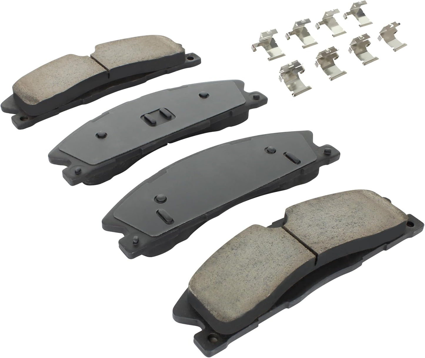Premium Ceramic Front Brake Pads (1001-1611C) Compatible with Ford Explorer 2013-2019, Ford Flex 2013-2019, Ford Taurus 2013-2019, Lincoln MKS 2013-2016