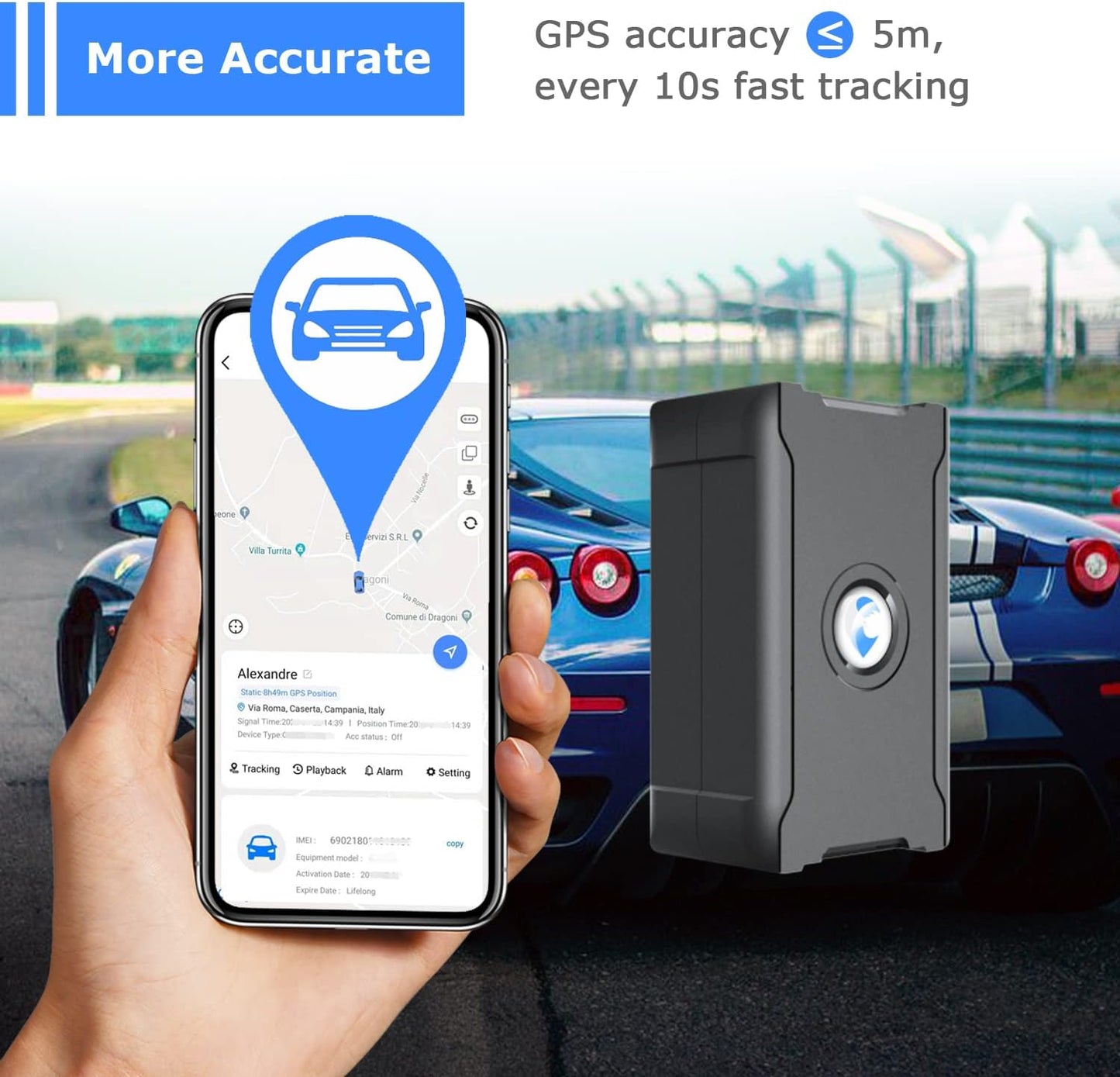 GPS Tracker for Vehicles, 6000Mah Battery Life Up to 90 Days, Waterproof, Magnetic 4G LTE, Unlimited Range, Subscription Required, Multiple Alarms, Hidden Tracker