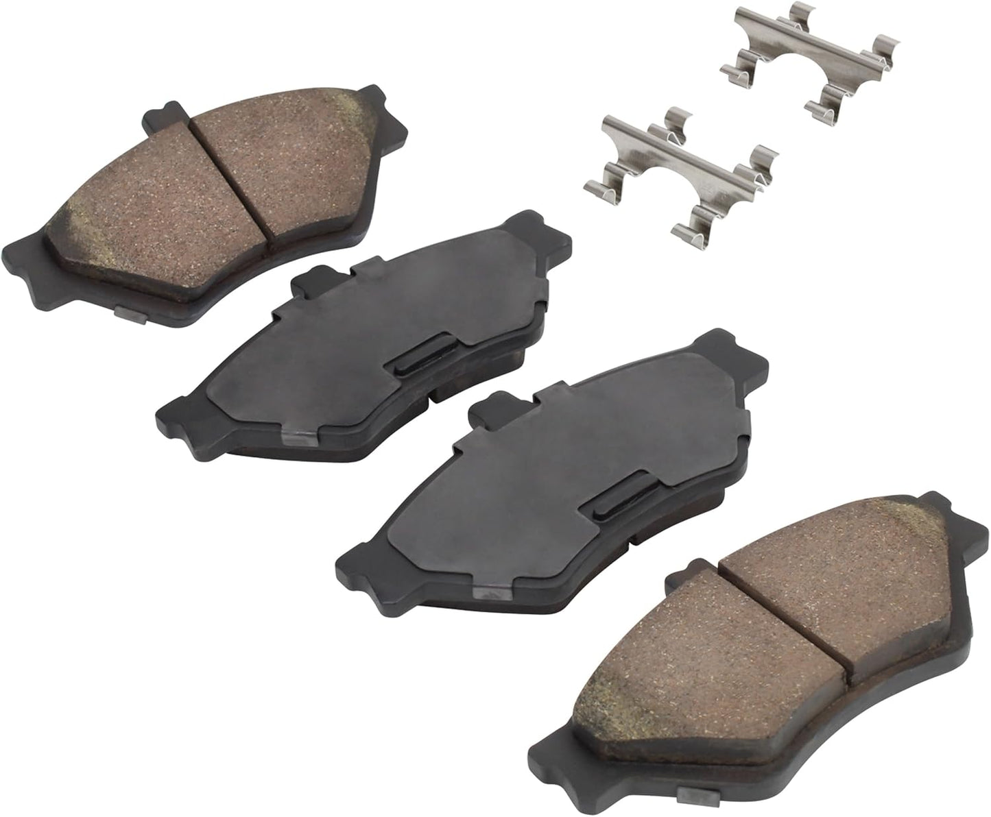 Premium Semi-Metallic Front Brake Pads (1001-0678M) Compatible with Ford Crown Victoria 1997-1995, Grand Marquis 1997-1995, Lincoln Town Car 1997-1995, Mercury Grand Marquis 1997-1995