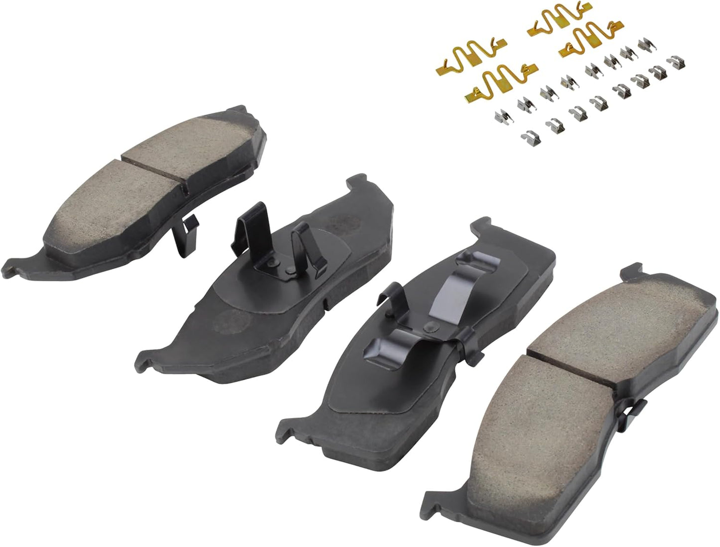 Premium Ceramic Front Brake Pads (1001-0730C) Compatible with Chrysler 300M 2004-1999, Concorde 2004-1998, Intrepid 2004-1997, LHS 2001-1999, Dodge Intrepid 2004-1998