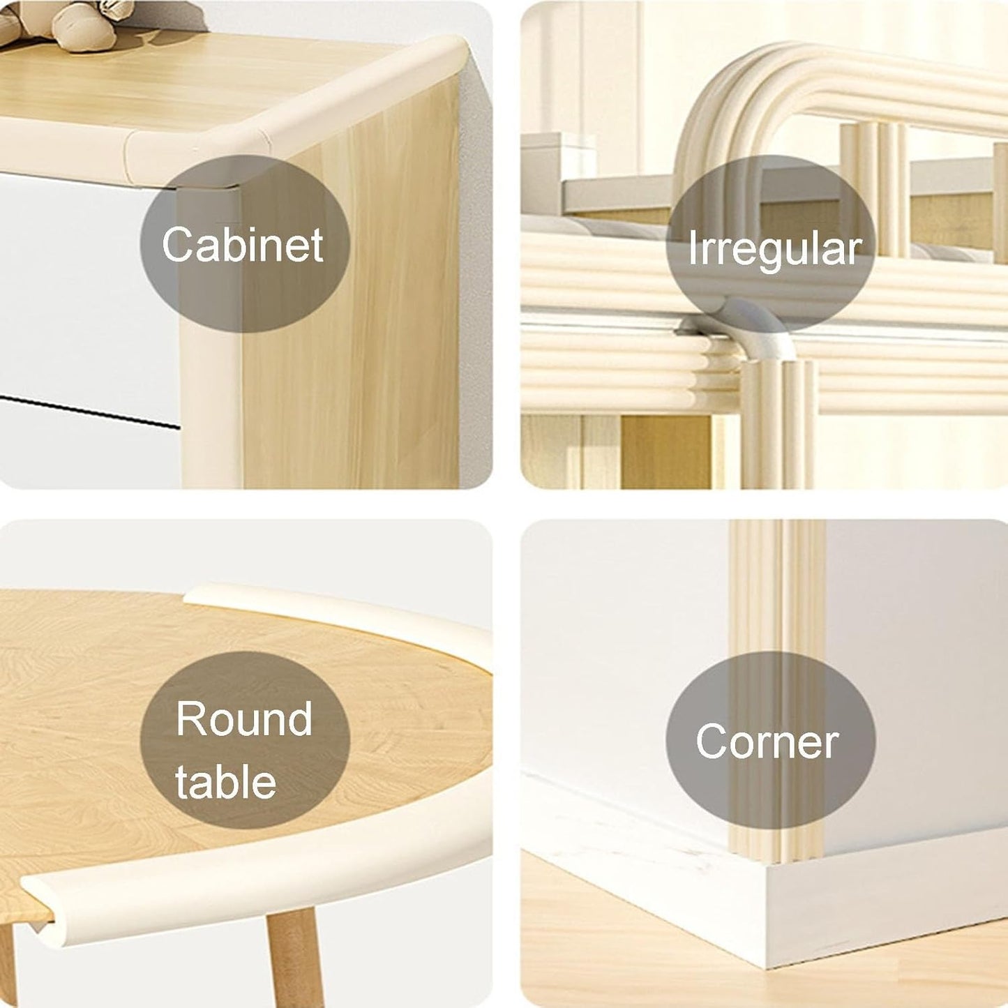 XPLKQXE Sharp Edge Safety Corner Edge Foam Padding, Edge Guards Bumpers Adhesive, Edge Corner Protector Guards for Table Edges & Sharp Corners(Red,1pcs)