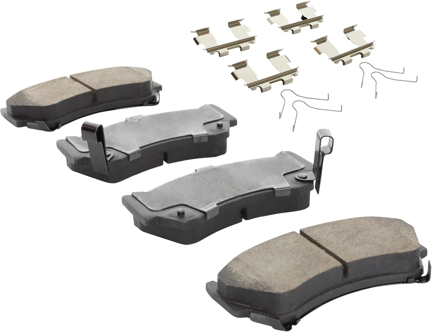 Premium Semi-Metallic Front Brake Pads (1001-0668M) Replacement for Nissan 200SX 1998-1995, Lucino 2000-1996, Sentra 1999-1995