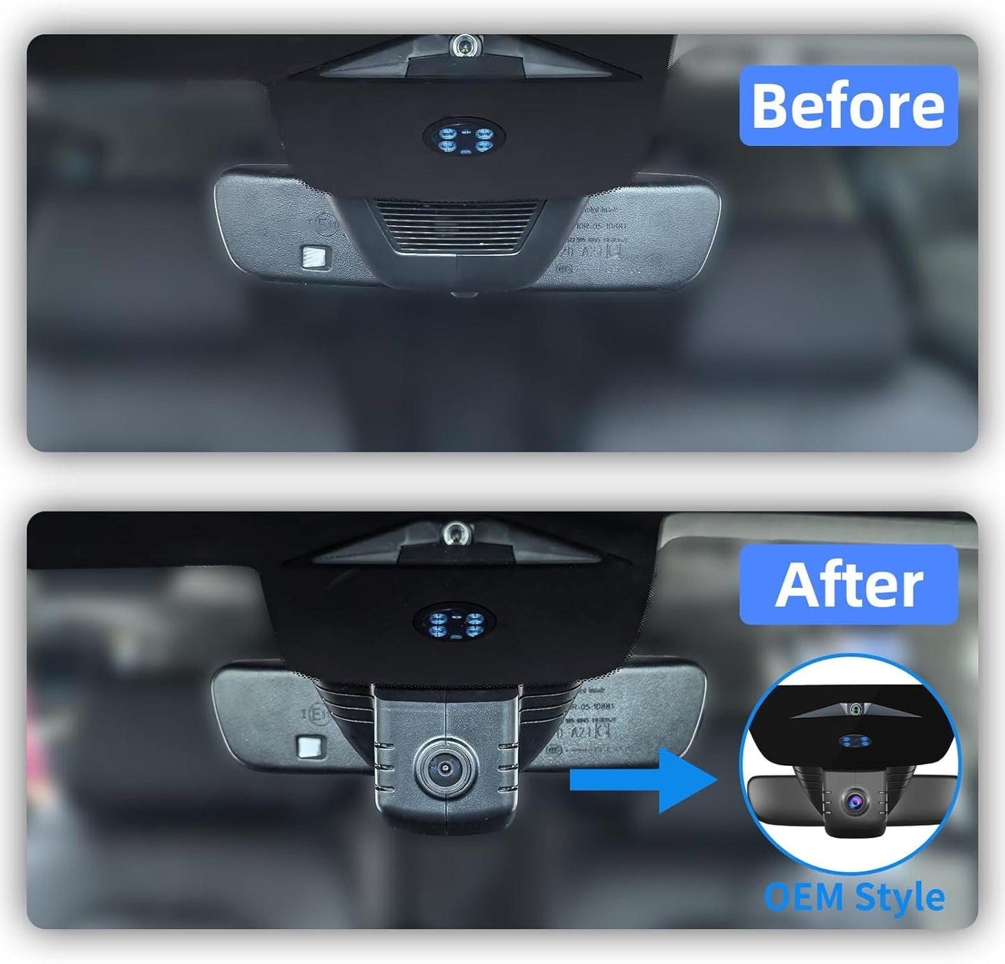 Front 4K & Rear 1080P Dash Cam for Honda HR-V 2023 2024 2025 2026(Black) Sport LX EX-L (Gen3),Easy Installation,OEM-Style,Collision Detection,Loop Recording,WiFi & App,128G Card