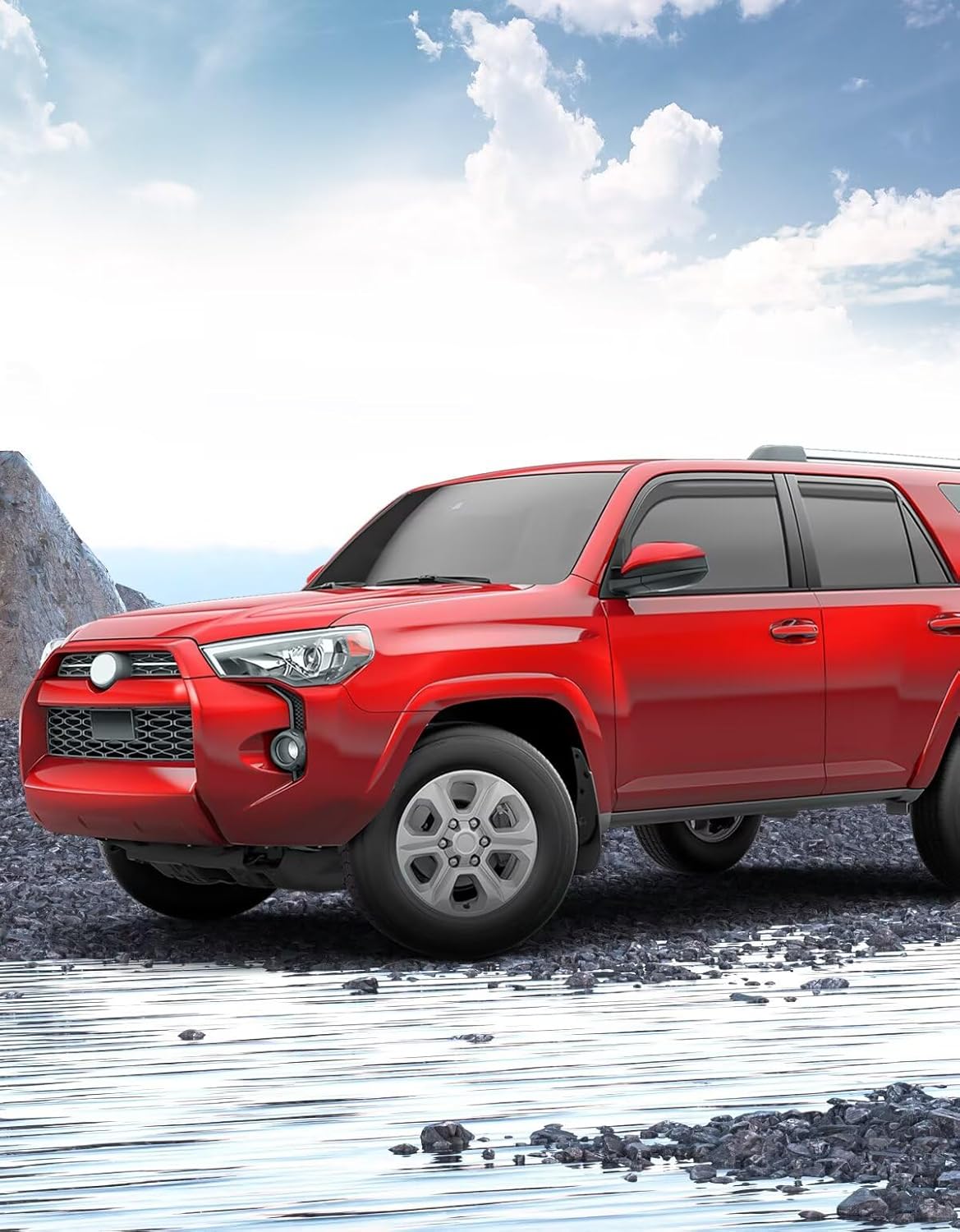 in-Channel Window Rain Guards Fit for Toyota 4Runner 2010-2024 Extra Durable Window Visors Window Deflectors Vent Visors Vent Shades Car Accessories-4 pcs 2-Q09