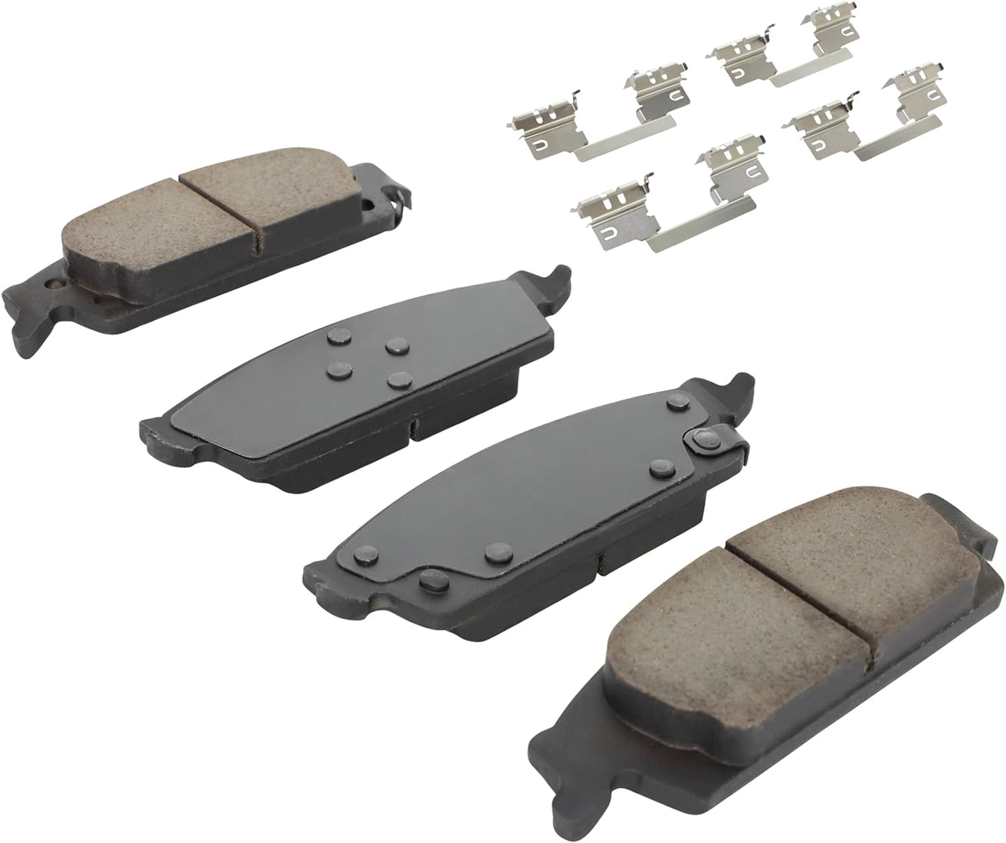 Premium Ceramic Rear Brake Pads (1001-1707C) Compatible with 2010-2020 Cadillac/Chevrolet/GMC (Cheyenne/Escalade/Sierra/Sierra 1500/Silverado 1500/Suburban/Tahoe/Yukon & More)