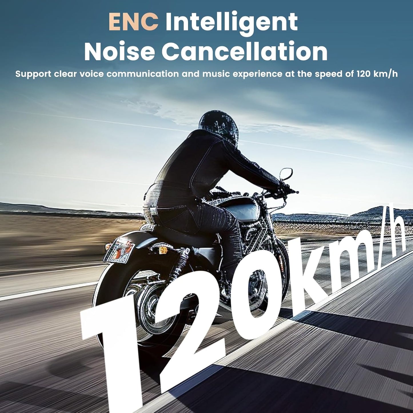 1200mAh Motorcycle Helmet Bluetooth Headset with Voice Assistant,Helmets Headset with IP66/V5.3/HI-FI Stero/Noise Reduction for Motorcycle Helmets,Single Ski/ATV/Bike