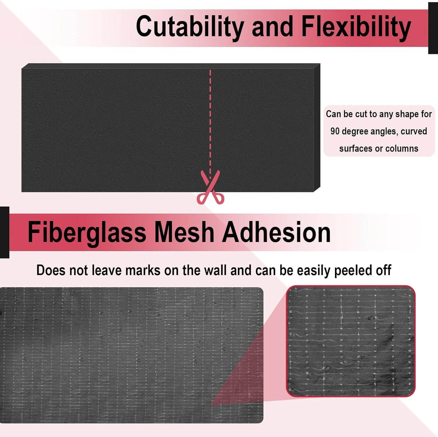 Garage Wall Protector for Car Doors, Garage Wall Bumper, Waterproof Garage Anti-Collision Strip, 11.8" x 3.9" x 1.18" Self Adhesive EVA Foam for Collision Protection (2 Pack)