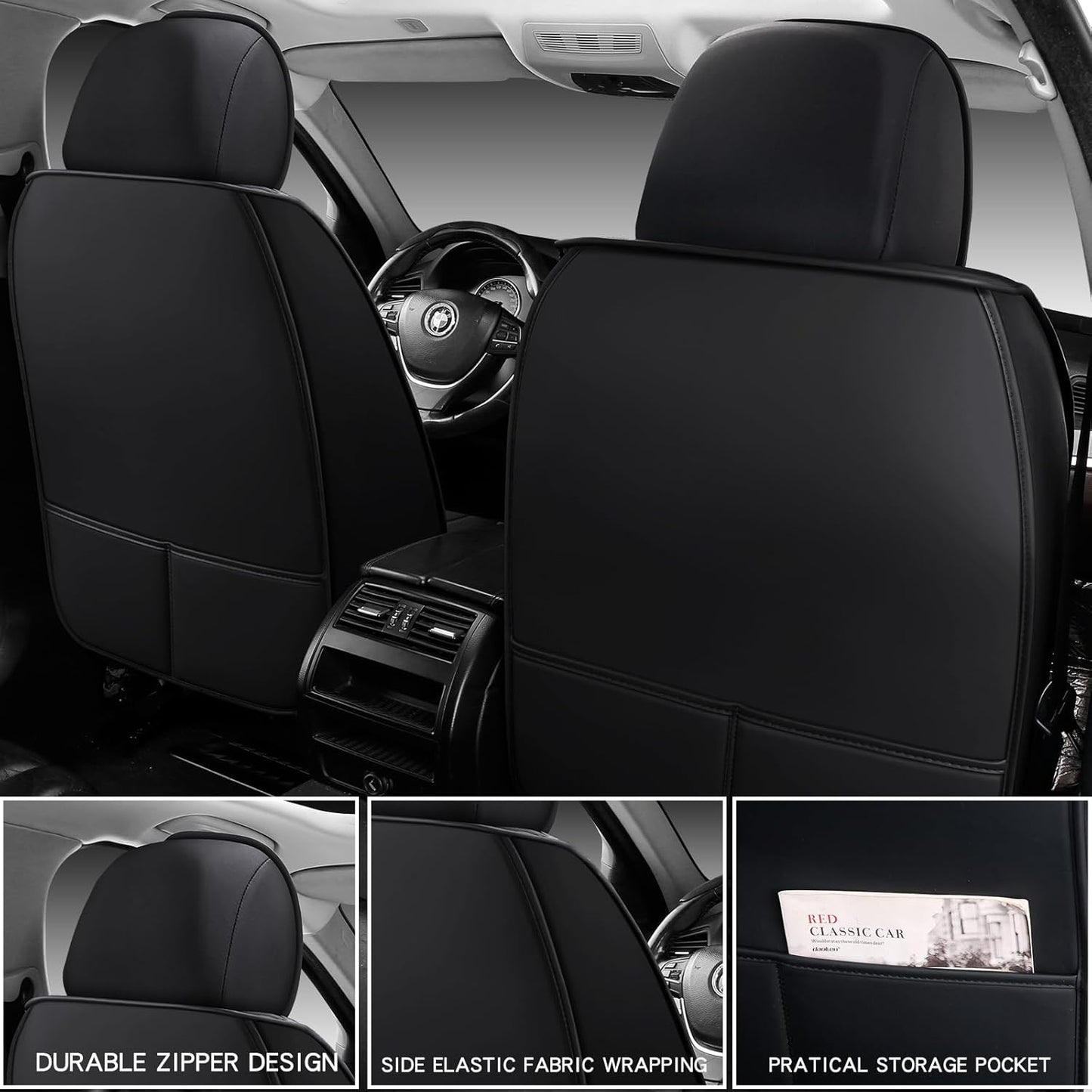 Car Seat Covers,Car Seat Protector Waterproof,Seat Covers Front, Car Seat Protectors,Automotive Seat Covers Fit for Most Cars Brown