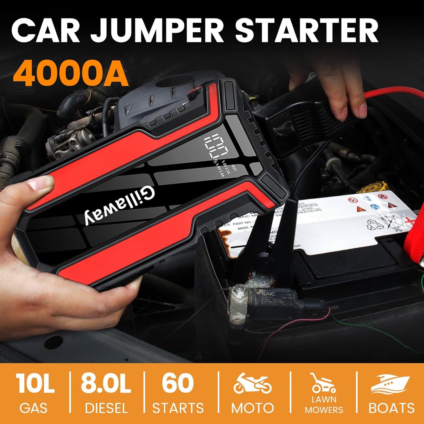 Q16B Jump Starter and air Pump (016-3)