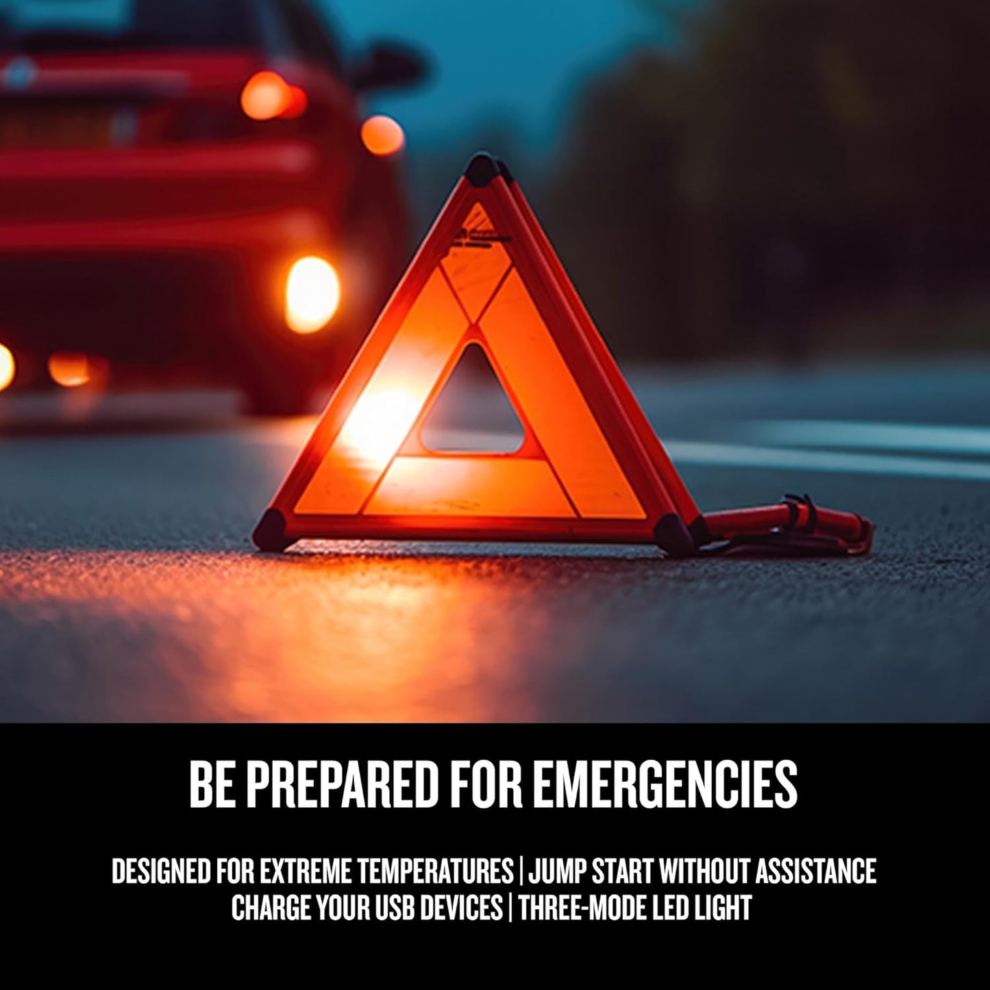 CRAFTSMAN Lithium Jump Starter and Portable Power Pack, CMXCESM263, 3-in-1, 2.4 Amp USB Port, LED Light, 1000 Amps, 12 Volt, for Motorcycle, Car, SUV, Truck, and Marine Batteries