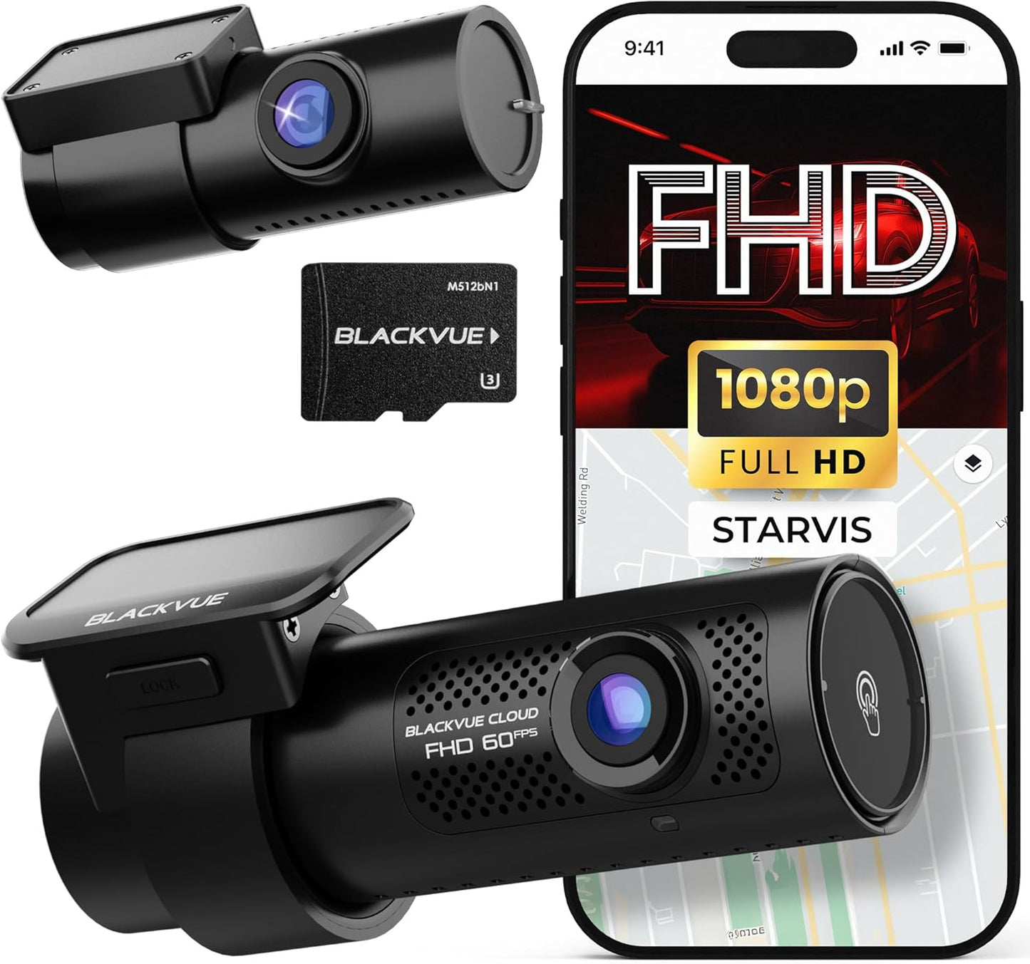 BlackVue DR770X-2CH II Dash Cam – Dual Full HD Front & Rear, Enhanced Visual Clarity, Fast Boot, USB-C Install, Effortless Video Playback via Wi-Fi, Cloud Remote Access, Smart Parking Mode (128GB)