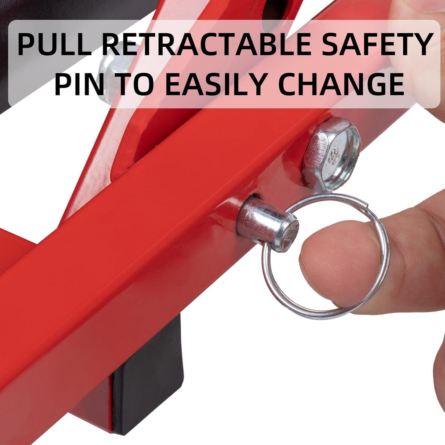 Mechanic Creeper 36 Inches 2 Modes Z Seat 340 lbs Capacity, Foldable Garage Chair Adjustable Rolling Folding with 6 pcs Wheels Roller, Lay Down or Sit, Under Car, Auto Repair Red Black Man Gift