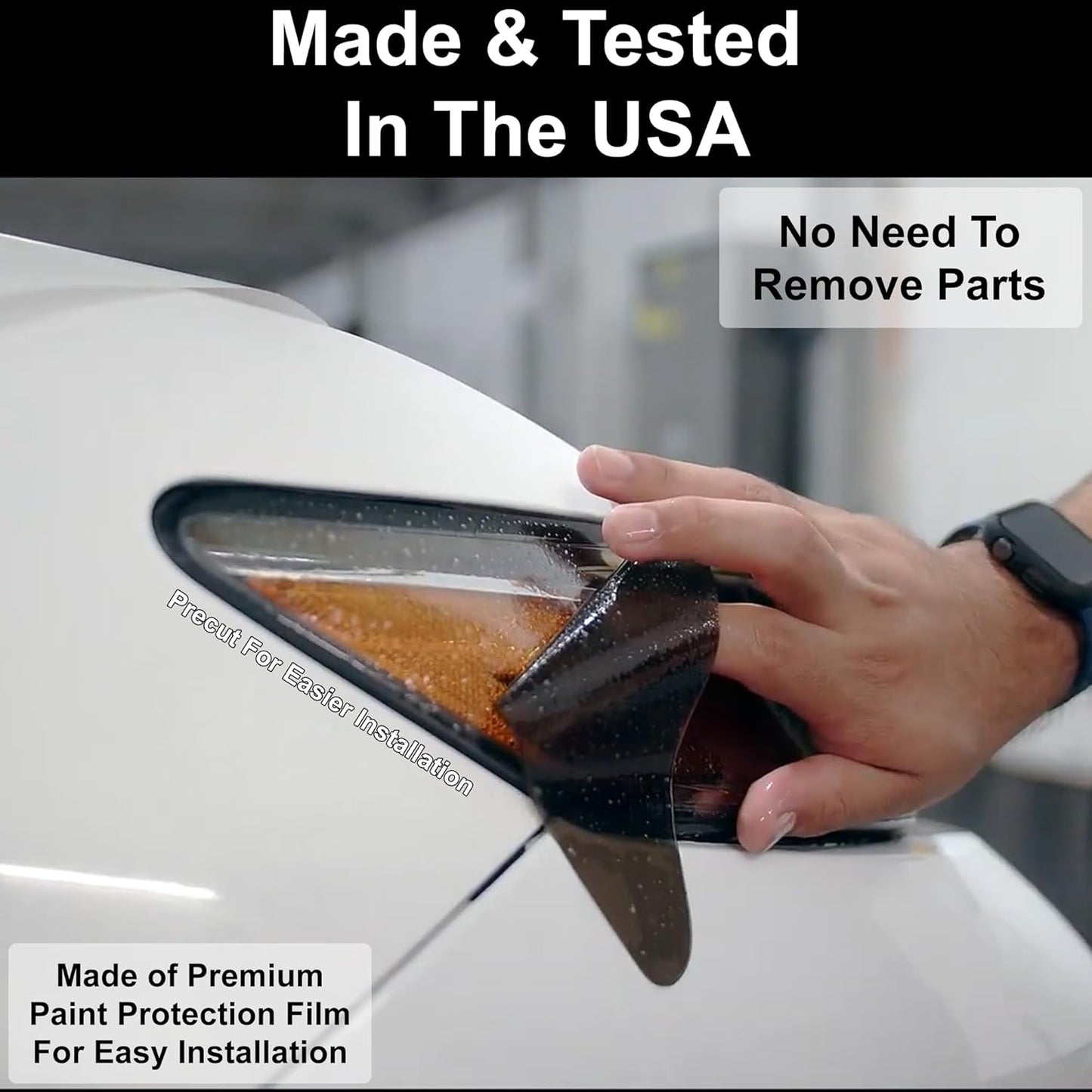 BOGAR TECH DESIGNS Precut for Hyundai Sonata 2024-2025 Full Headlight Taillight Tint Kit, Light Smoke