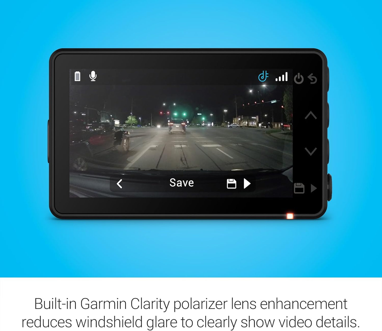 Garmin Dash Cam™ X110, Compact 1080p HD Dash Cam with a 140-degree Field of View, Built in Clarity™ Polarizer, Voice Controlled, GPS, 2.4” Display, Automatic Recording
