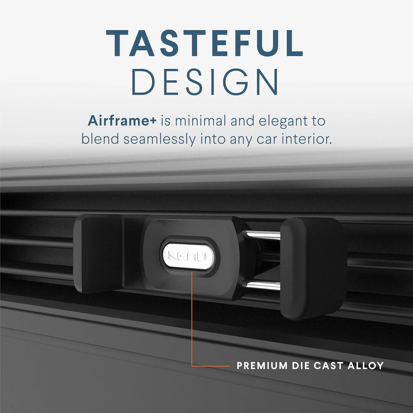 Kenu Airframe+, Air Vent Car Phone Holder Mount, Cell Phone Stand for Car, Expandable Grip & 360 Degree Pivot, Compatible with Latest iPhones, Samsungs, & Androids