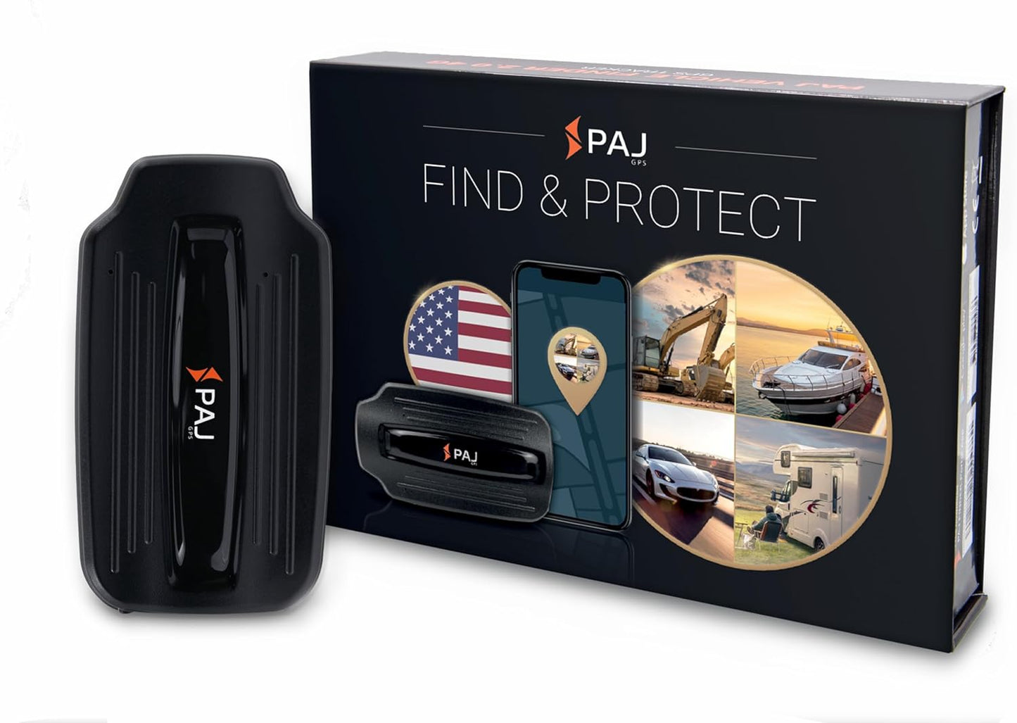 PAJ GPS Power Finder – Real-Time GPS Tracker with 90-Day Battery Life - Magnetic Mount for Cars, Trucks, Boats & Equipment, Location, Route & Speed Monitoring via 4G Network – Subscription Required