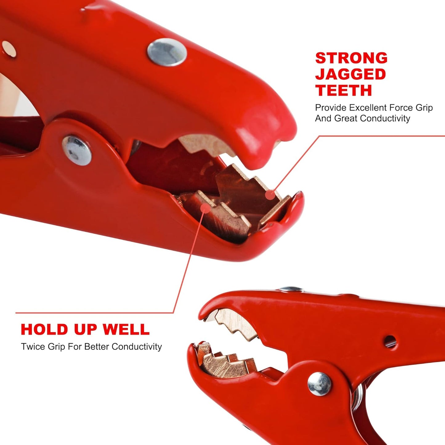 100% Pure Copper Jumper Cables 4 Gauge 20 Feet - Heavy Duty Battery Booster Cable 800 AMP with Carry Bag, Safety Gloves and Iron Brush Included(Copper 4AWG x 20FT)