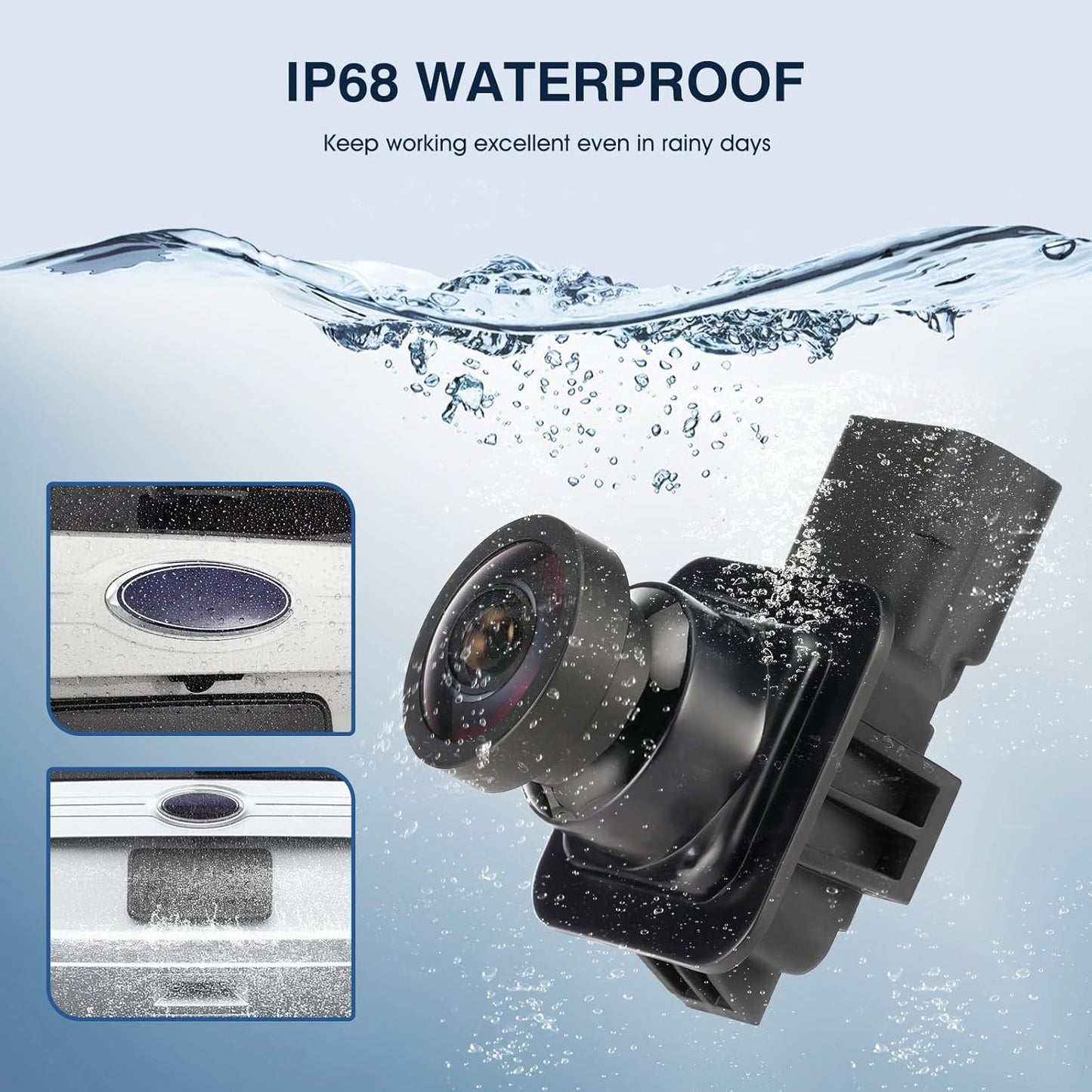 Rear View Backup Reverse Camera Compatible with Ford Edge 2011-2015, for Lincoln MKX 2011-2013 Parking Backup Assist Camera OE Number BT4Z-19G490-B, BT4Z-19G490-A, DT4T-19G490-AB, ET4Z-19G490-