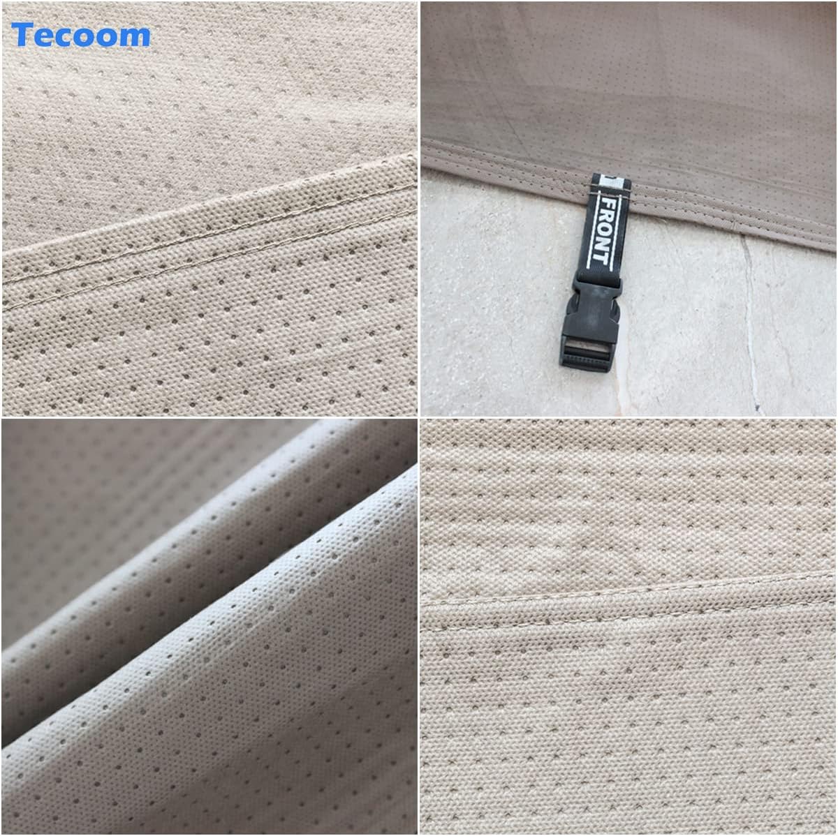 Tecoom Thick Shell Super Breathable-Waterproof Windproof Snow Sun Rain UV Protective Outdoor All Weather SUV Car Cover Fit 191-205 inches SUV