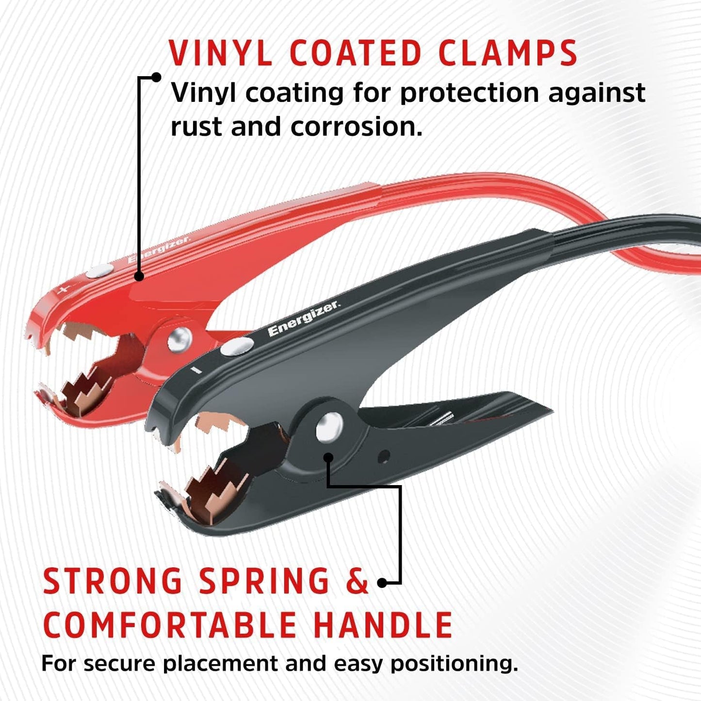 Energizer Jumper Cables for Car Battery, Heavy Duty Automotive Booster Cables for Jump Starting Dead or Weak Batteries with Carrying Bag Included (16-Feet (2-Gauge)