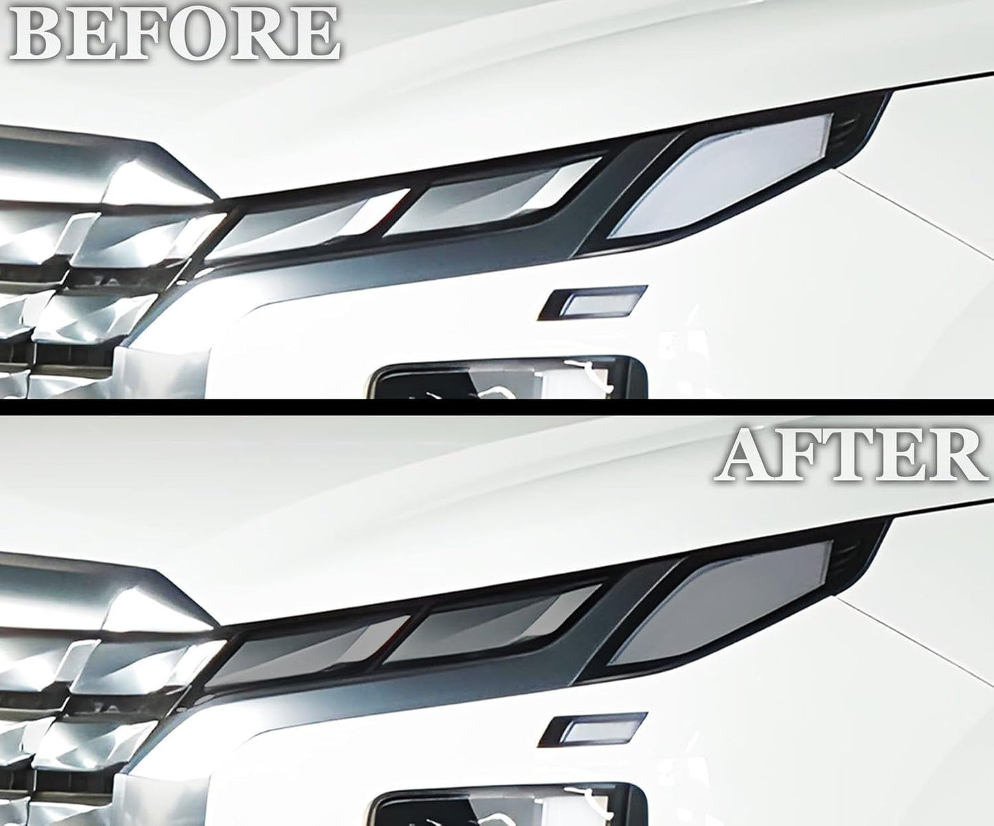 BOGAR TECH DESIGNS Full Headlight Head Light Tint Kit Compatible with Hyundai Palisade 2023-2025, Light Smoke