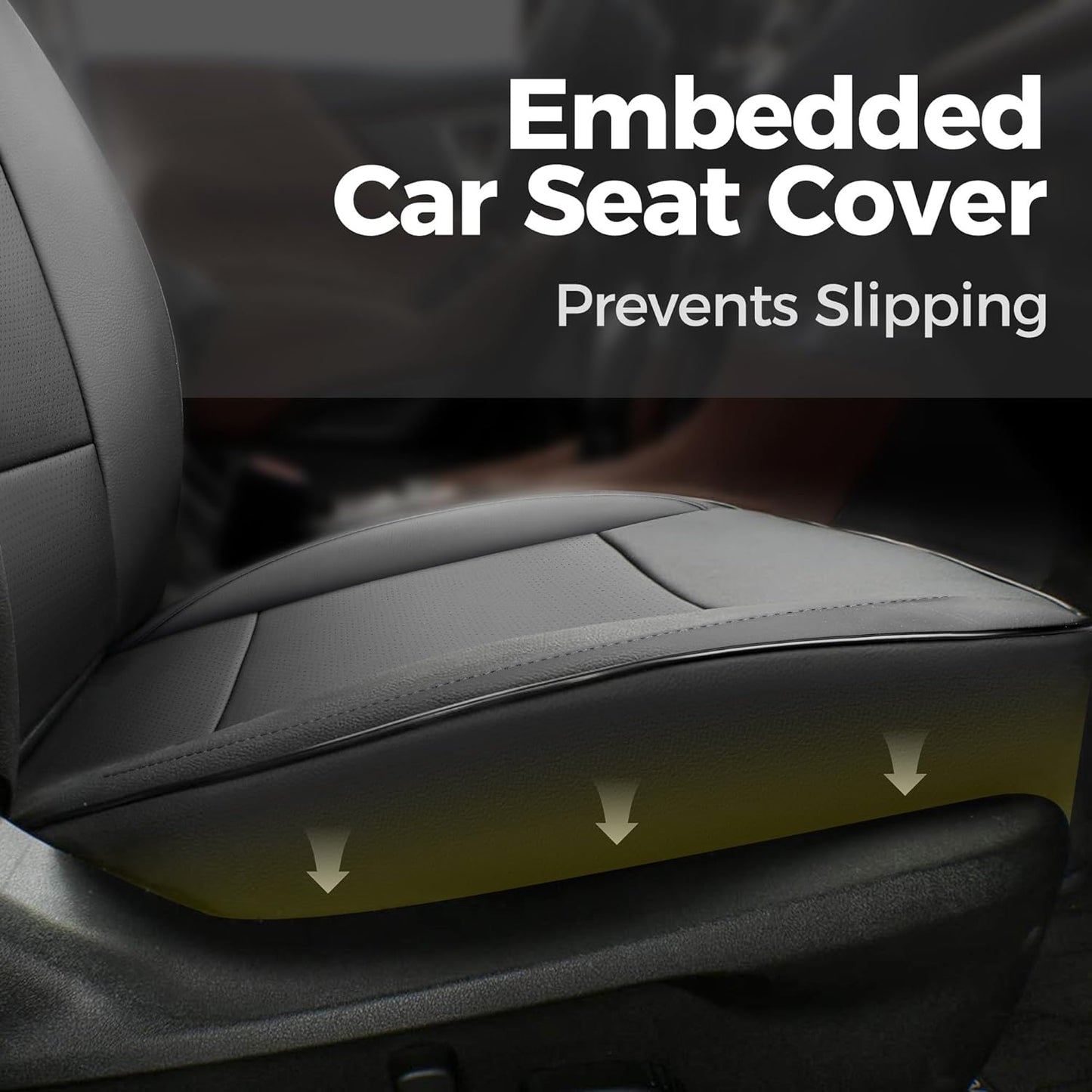 GIANT PANDA Full Set Car Seat Covers Customized Jeep Wrangler TJ Rubicon Sahara Sport X Unlimited 2003 2004 2005 2006, Faux Leather (Black&Red)