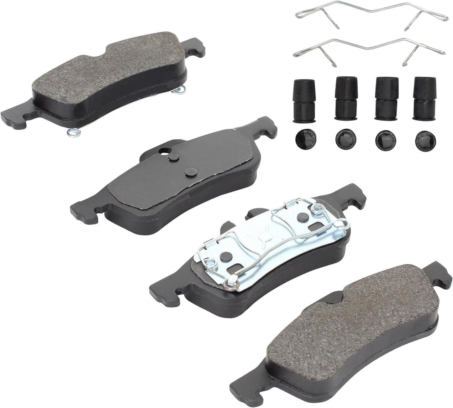 Premium Semi-Metallic Rear Brake Pads (1001-1060M) Compatible with Mini Cooper 2002-2008