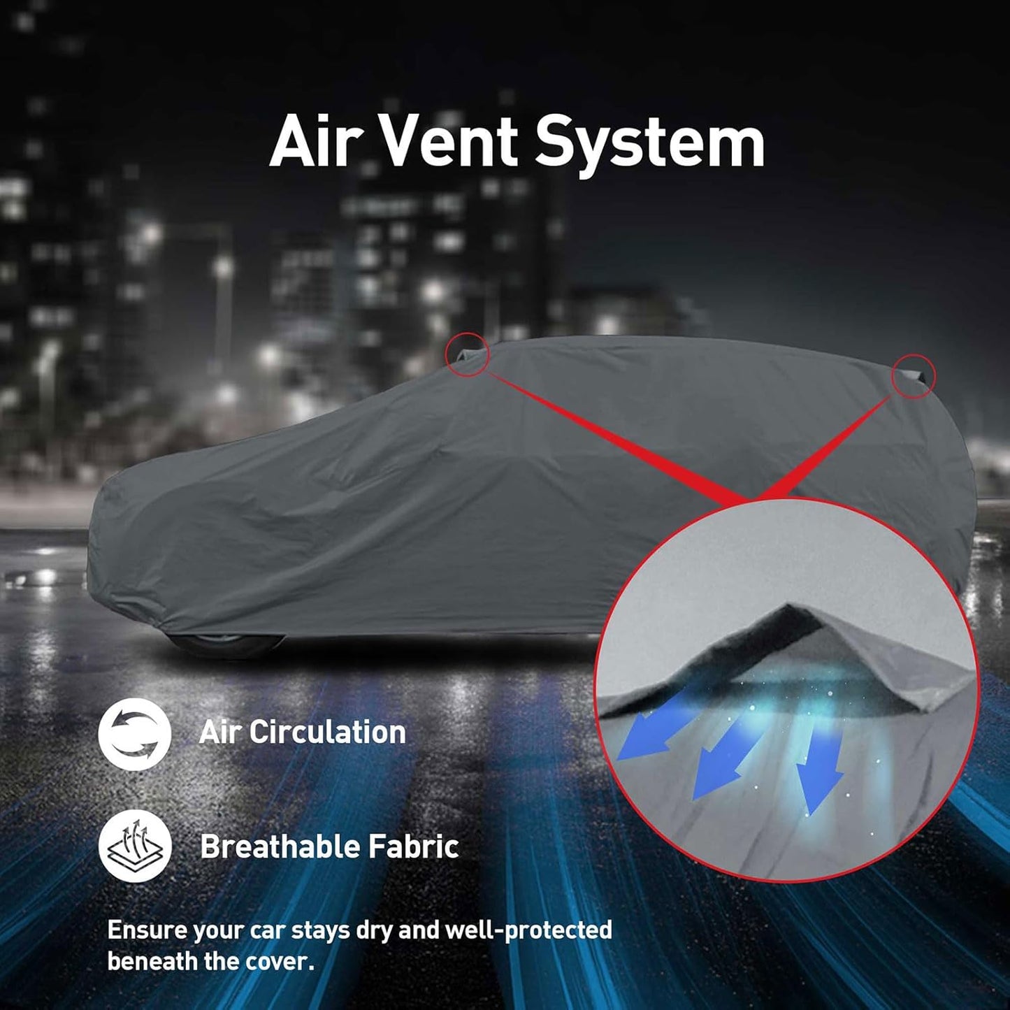 DaShield Ultimum Series Cadillac Series 75 Fleetwood 1941-1948 All Weather Protection Semi Custom Fit Dust, Sun, Snow, Rain Protection Indoor Outdoor